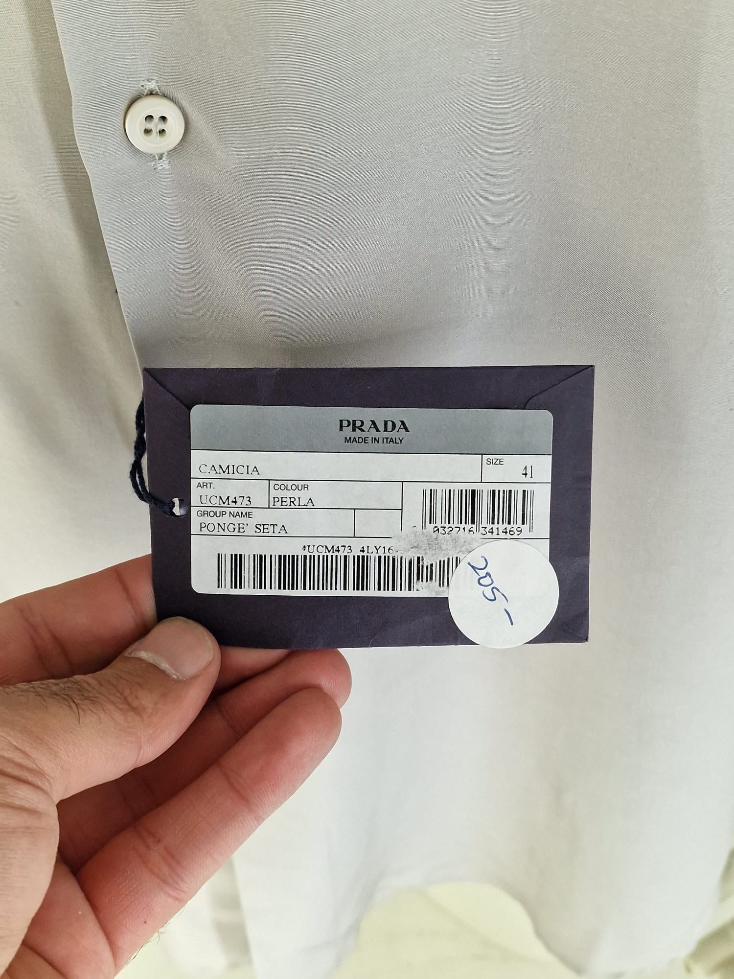 Prada PRADA SILK SHIRT SIZE 41 Size US L / EU 52-54 / 3 - 4 Thumbnail