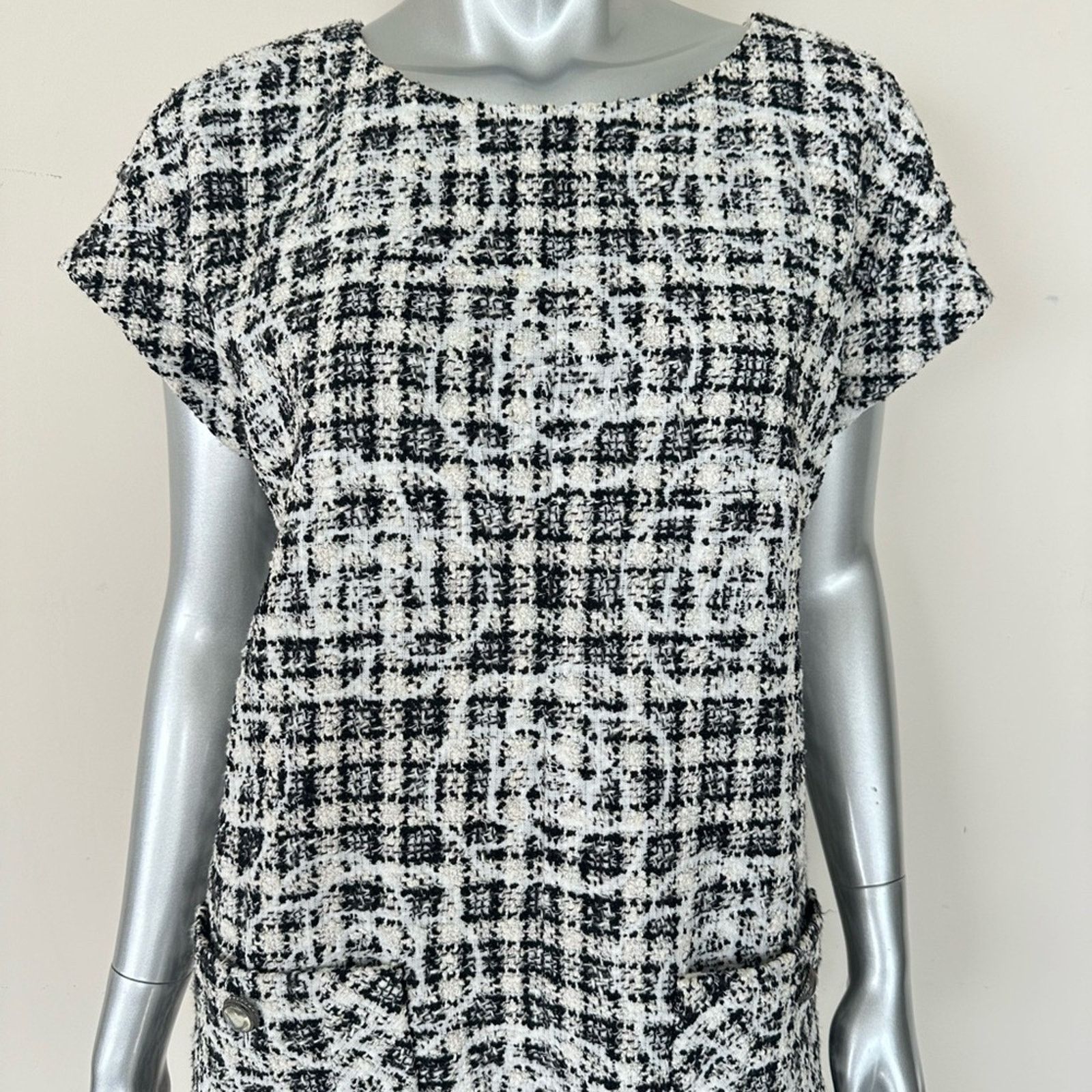 Chanel CHANEL women tweed dress 42FR or 10US Authentic Retail 2750$ Size L / US 10 / IT 46 - 2 Thumbnail