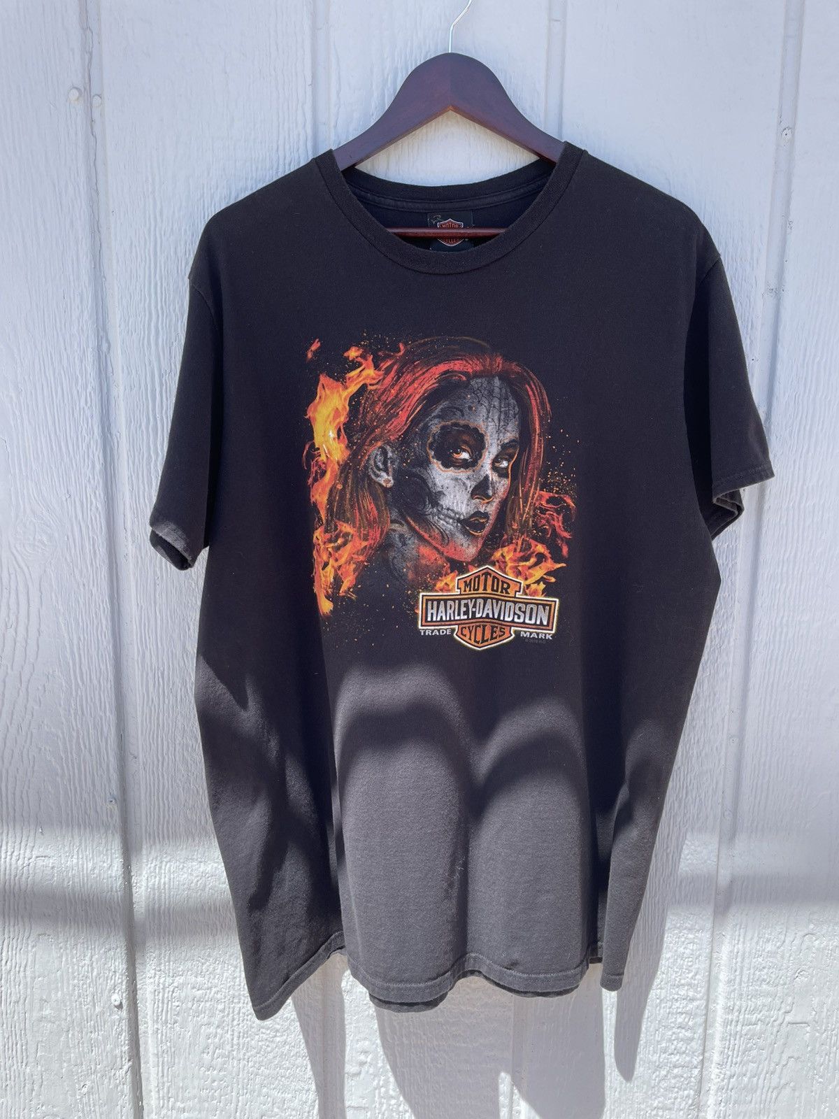 Harley Davidson Vintage 2000s Harley Davidson thunder black xl t-shirt Size US XL / EU 56 / 4 - 1 Thumbnail