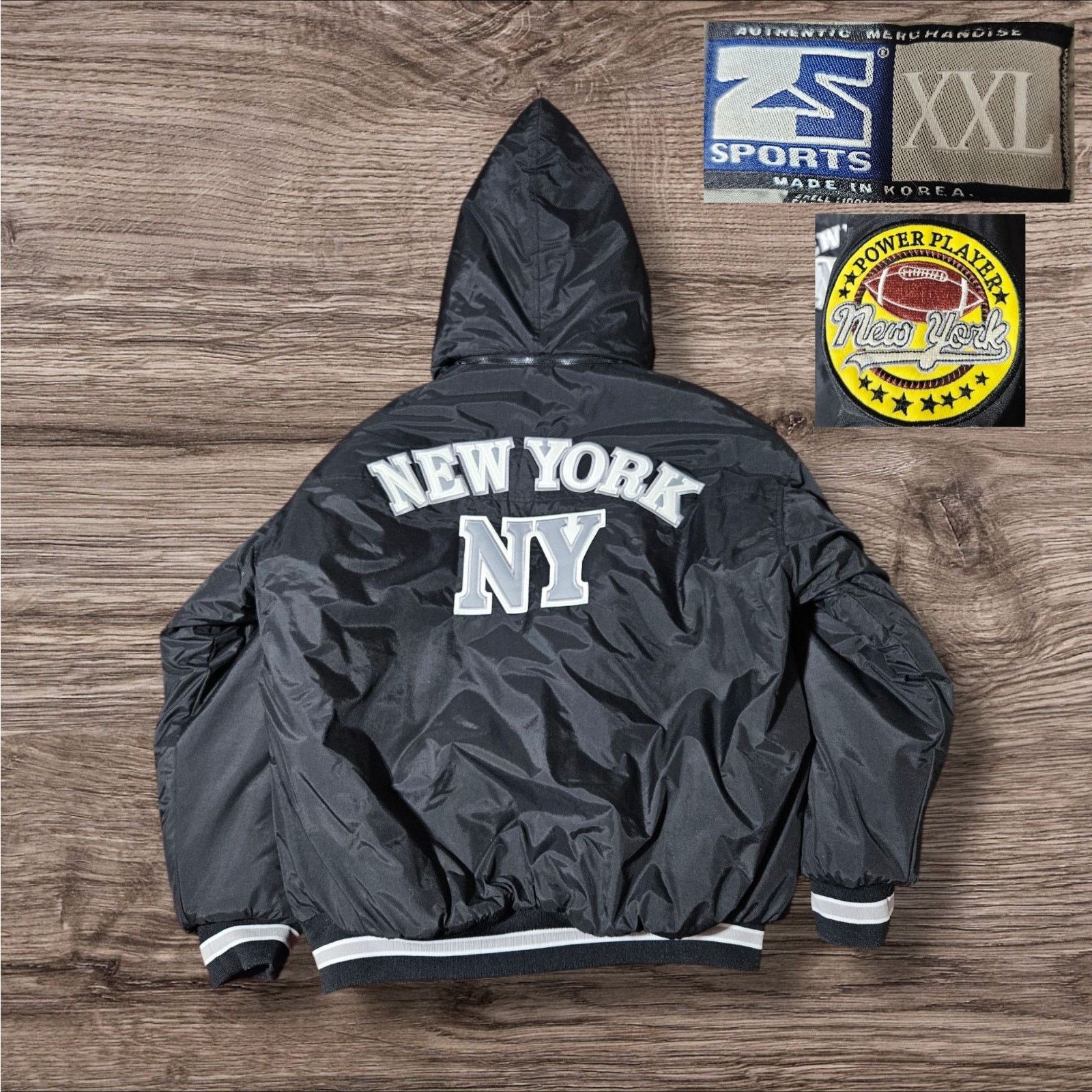 NFL VTG 90s New York Bomber Jacket Vintage Zam Football NFL 2XL Size US XXL / EU 58 / 5 - 1 Thumbnail