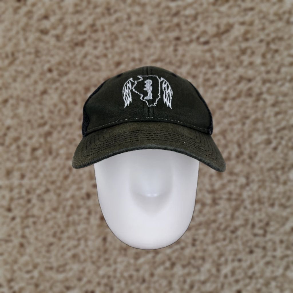 Vintage Sportsman Trucker Hat Adult One Size Green Army Honor The Fallen Mens Size ONE SIZE - 1 Thumbnail