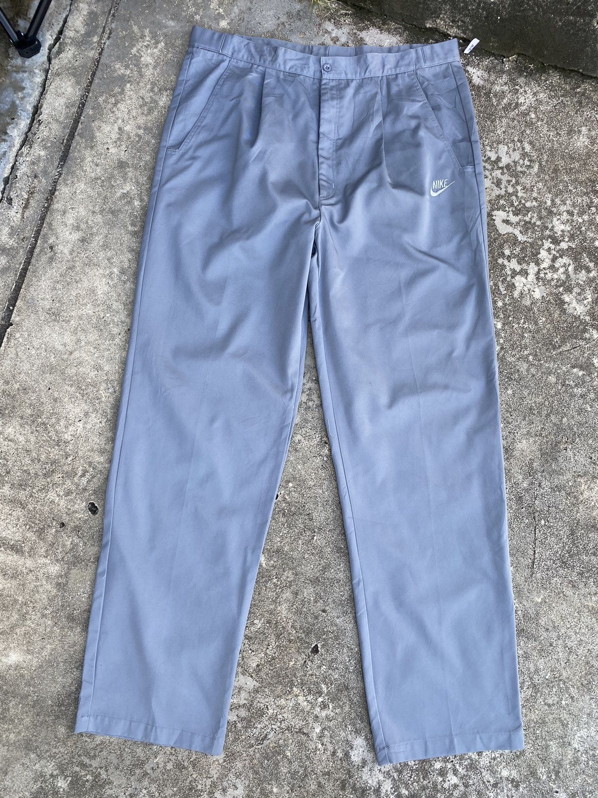 Vintage 🔥 Rare 🔥 Vintage 90s Nike Pants - Grey Tag Size US 38 / EU 54 - 3 Thumbnail