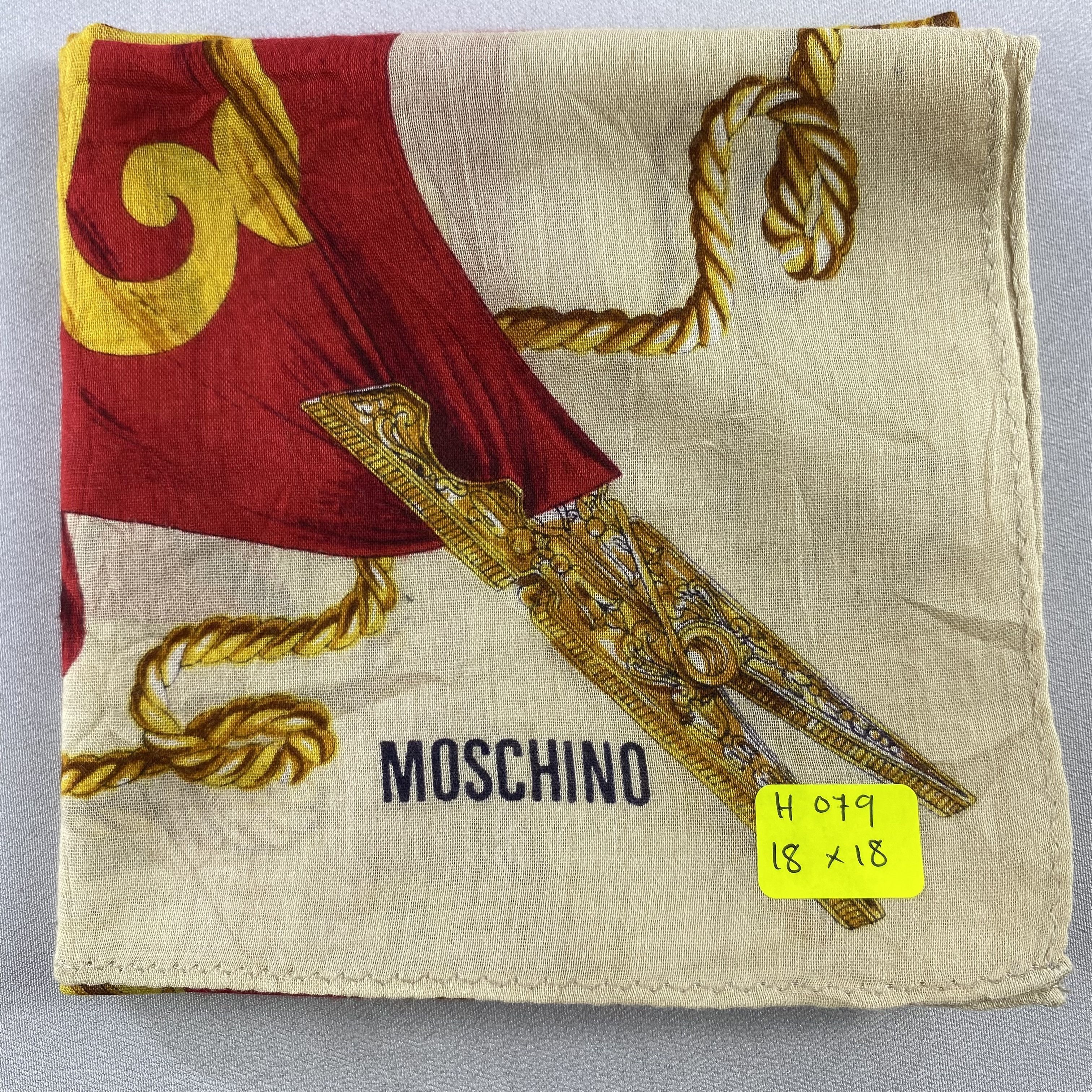 Vintage Moschino Bandana/ Handkerchief / Neckerchief Size ONE SIZE - 5 Thumbnail