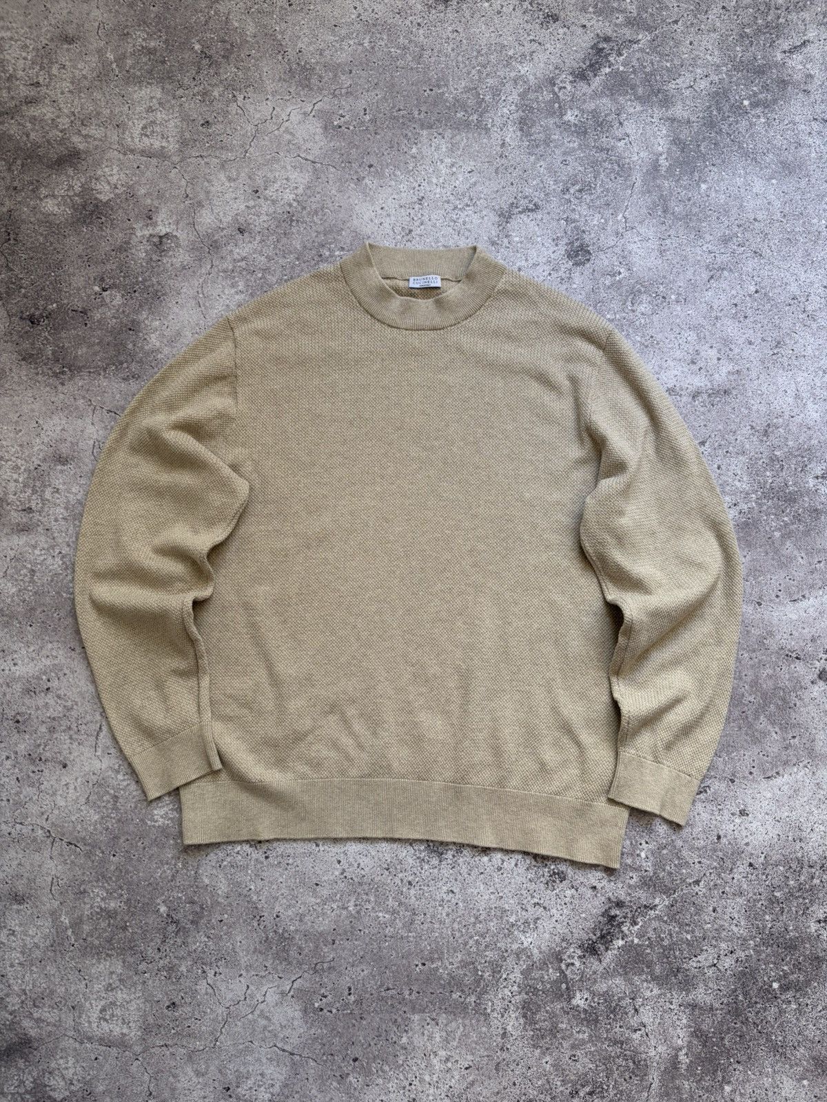 Brunello Cucinelli Brunello Cucinelli Beige Sweater Size US L / EU 52-54 / 3 - 1 Thumbnail