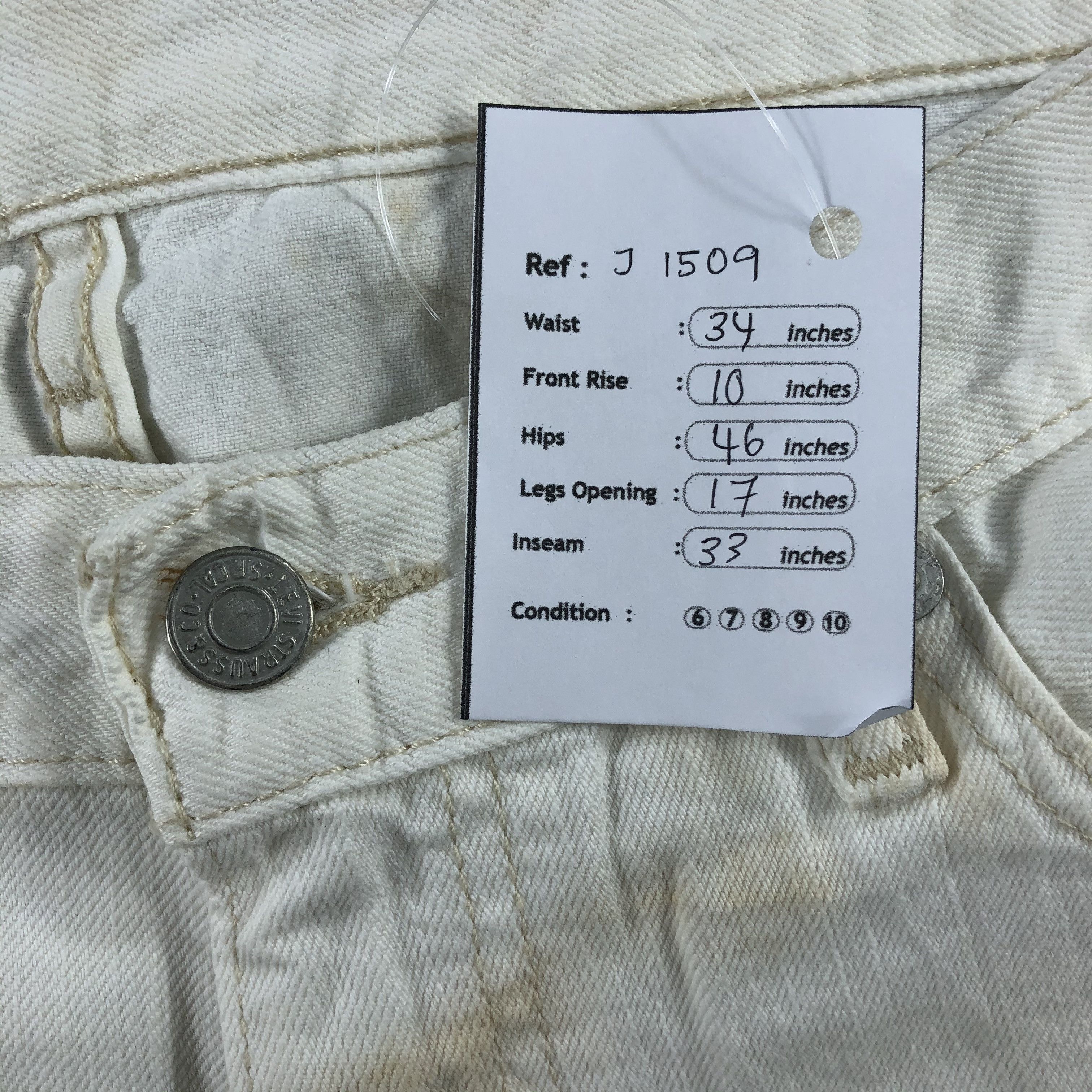 Levi's Vintage Light Wash Levis 514 Jeans-J1509 Size US 34 / EU 50 - 13 Thumbnail