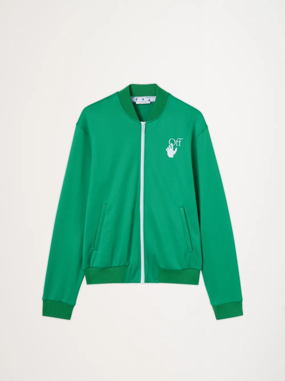 Off-White o1gr1nt0425 Hand Off Slim Track Top in Green Size US S / EU 44-46 / 1 - 1 Thumbnail