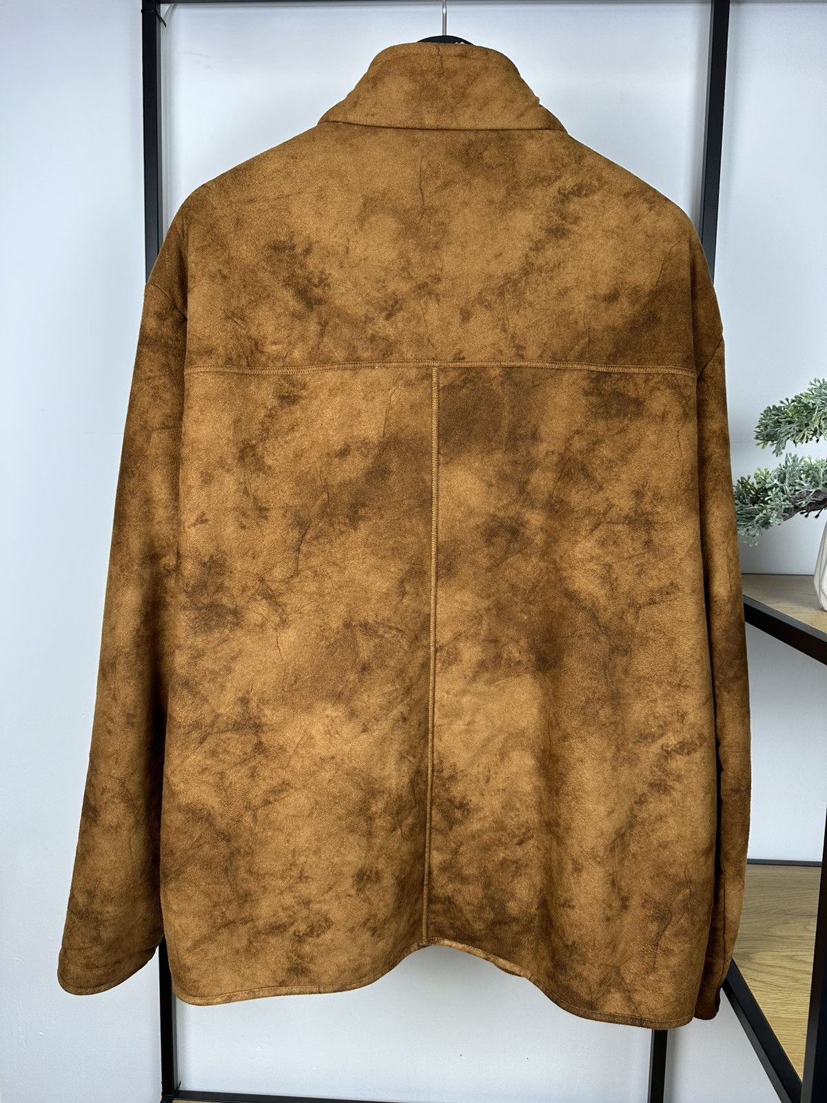 Hugo × Hugo Boss × Vintage HUGO BOSS Tan Faux Sheepskin Fleece Jacket B3 Style Coat Men Size US XXL / EU 58 / 5 - 13 Thumbnail