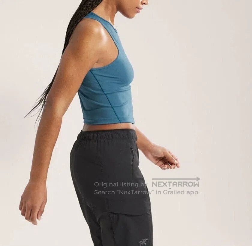 m_moriabc Women's Serene Blue Soria Tank Top. Size L / US 10 / IT 46 - 4 Thumbnail