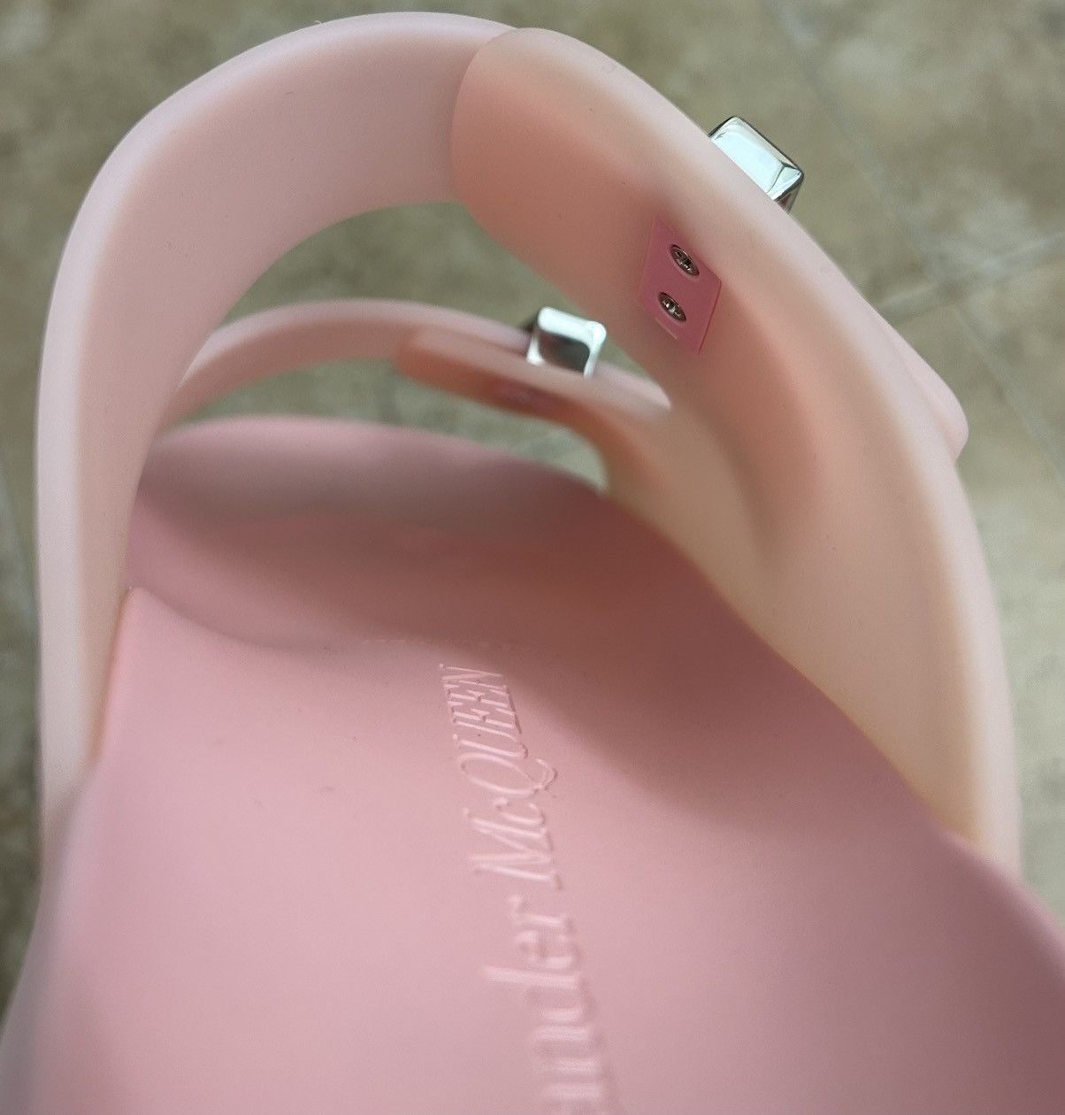 Alexander McQueen Alexander McQueen Rubber Sandal Pink- EUR 36 / US Women 6 Size US 6 / IT 36 - 11 Thumbnail