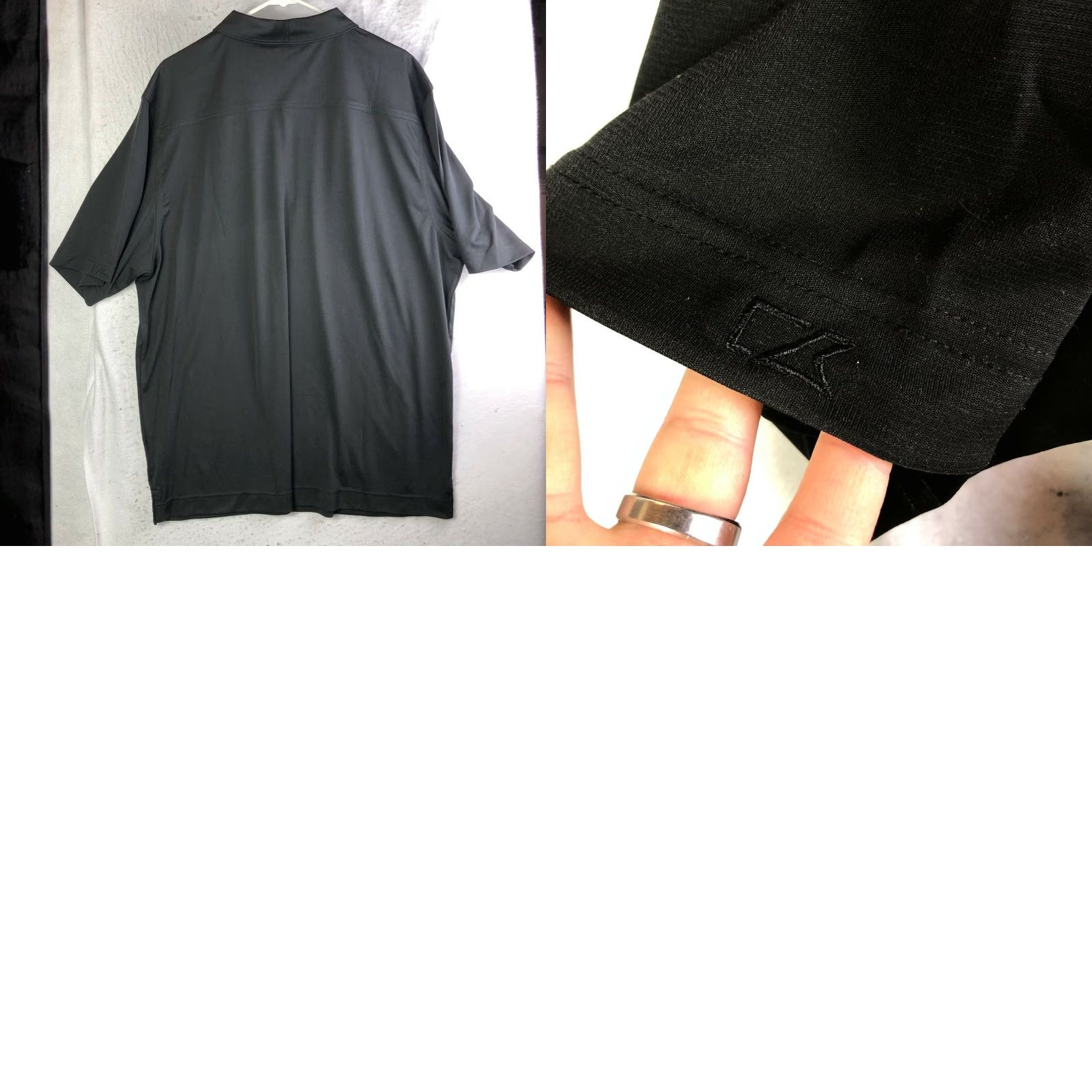 Cutter & Buck Cutter & Buck Drytec 50UFP+ Mens XXL Black Short Sleeve Pullover Shirt Size US XXL / EU 58 / 5 - 8 Thumbnail