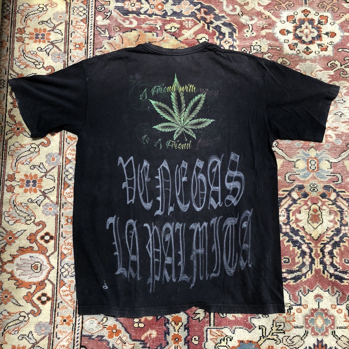 Vintage Y2K Cholo Marihuana Skulls 💀 Size US XL / EU 56 / 4 - 7 Thumbnail