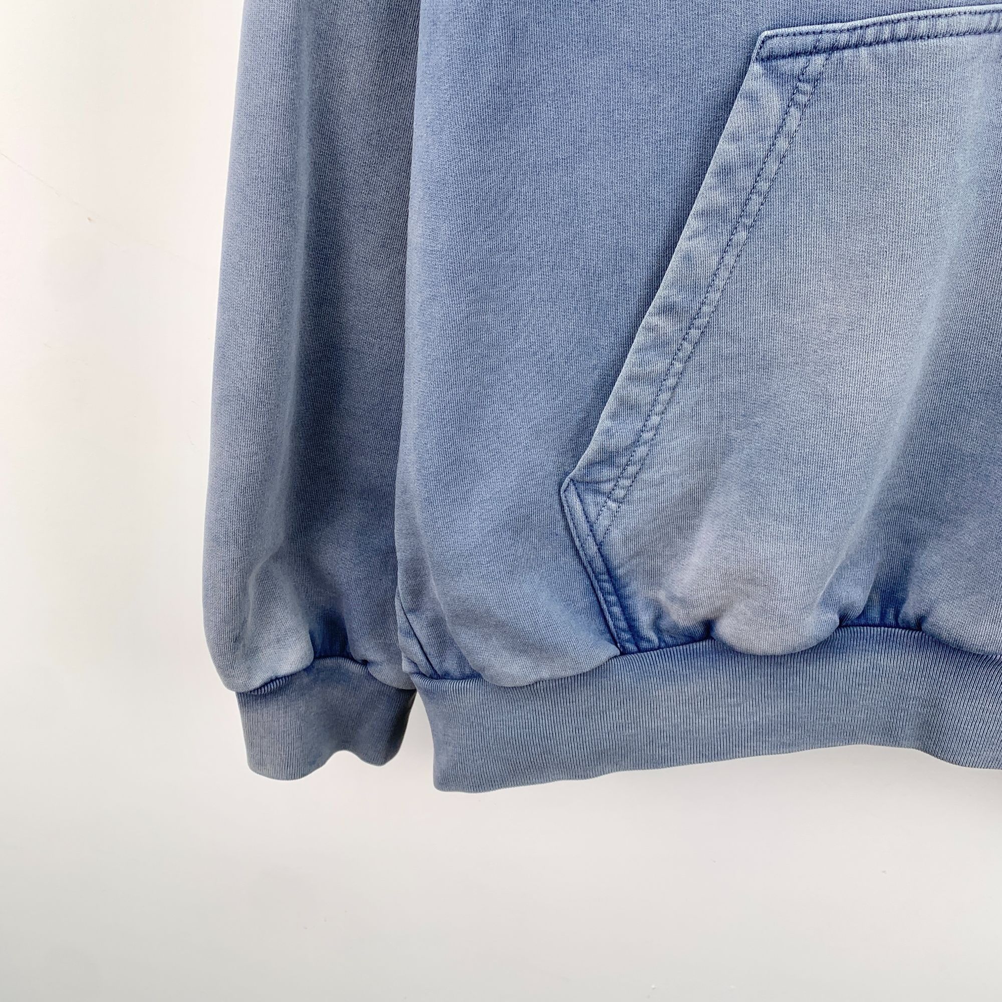 Balenciaga Balenciaga Haze Blue Phantom Overlapping Logo Unisex Hoodie Size US M / EU 48-50 / 2 - 6 Thumbnail