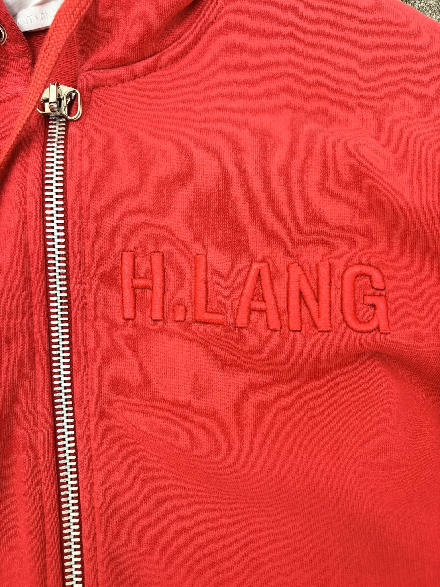 Helmut Lang RED HELMUT LANG ZIP UP HOODIE SWEATER SIZE S Size US S / EU 44-46 / 1 - 3 Thumbnail
