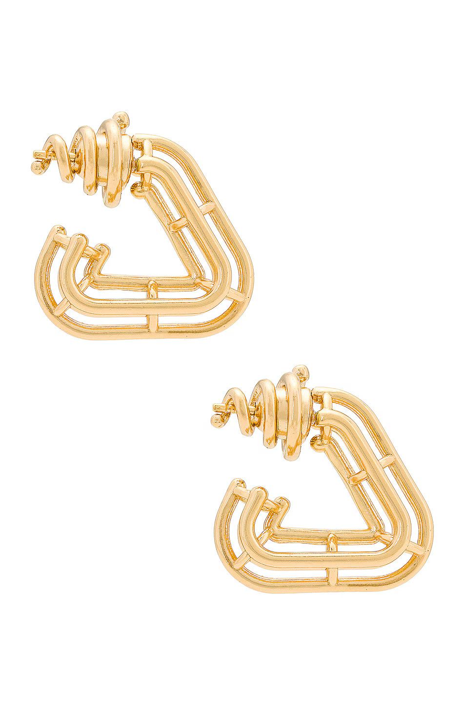 Bottega Veneta o1n1vont1124 Size: OS / Outline Earring in Gold Size ONE SIZE - 3 Thumbnail