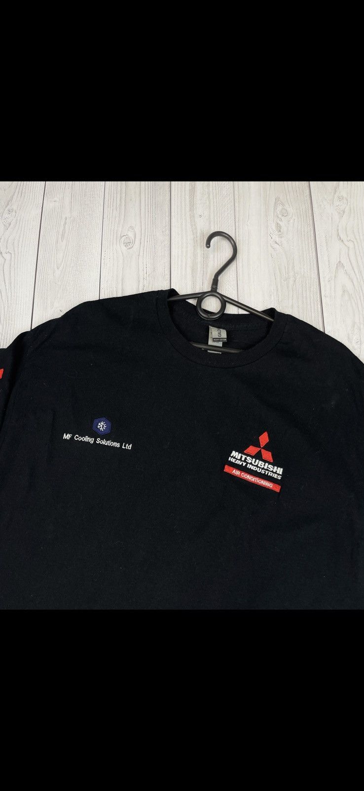 Vintage Vintage Mitsubishi black tee logo size XL Size US XL / EU 56 / 4 - 2 Thumbnail