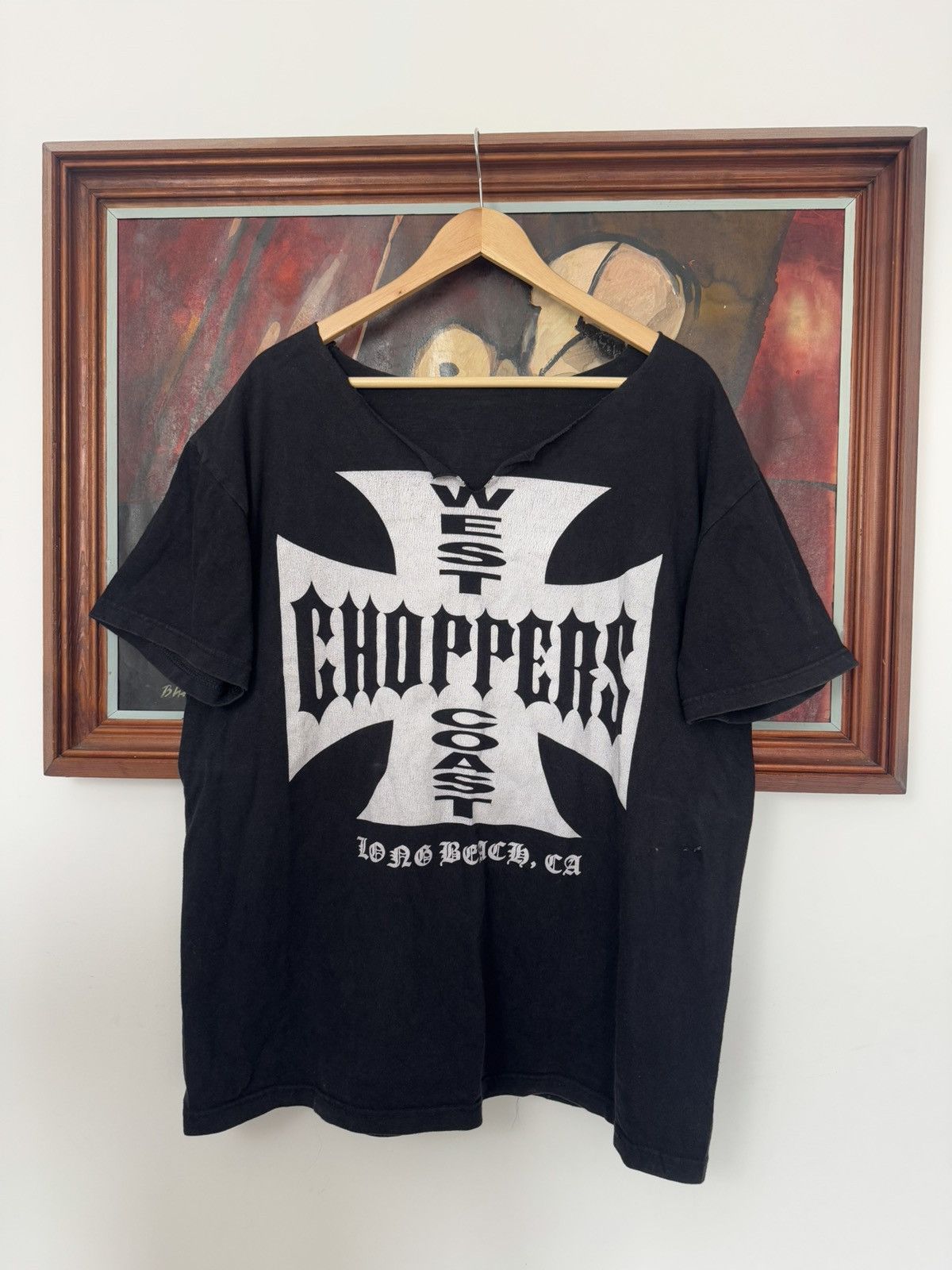 West Coast Choppers VINTAGE WESTCOAST CHOPPERS T-SHIRT 90s WASHED RACING MOTO Size US XL / EU 56 / 4 - 1 Thumbnail