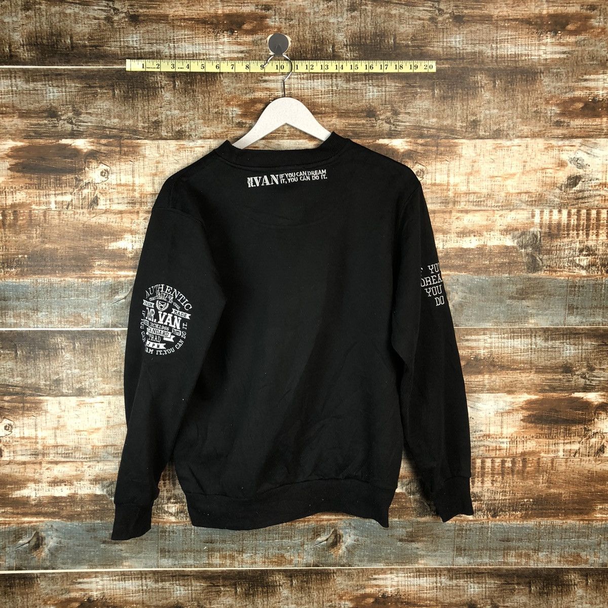 Japanese Brand × Van Mr Van vintage Black Sweatshirt #A2033 Size US M / EU 48-50 / 2 - 17 Thumbnail