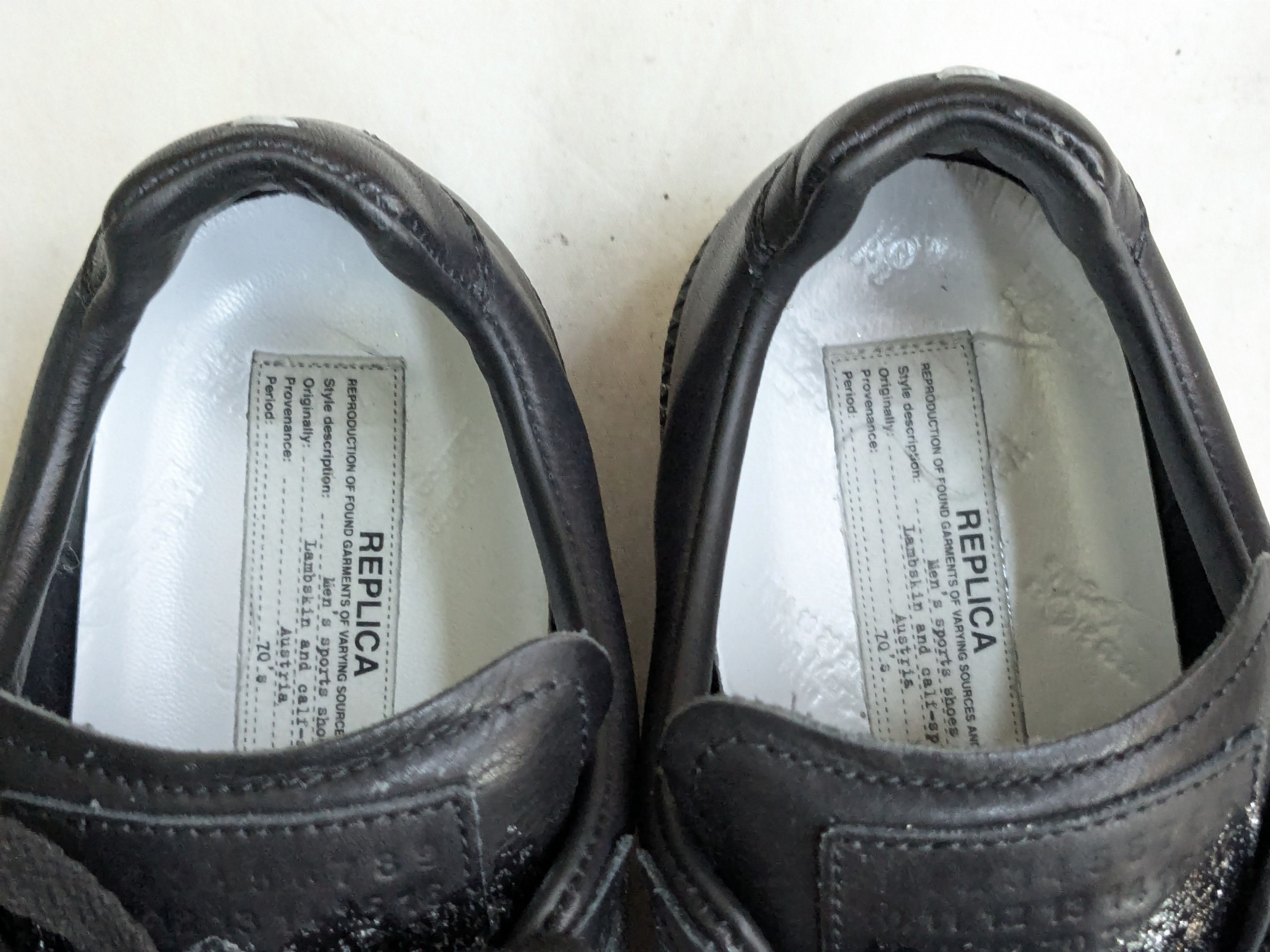 Maison Margiela Maison Margiela Replica GAT Black Silver 9 42 Low Tops Size US 9 / EU 42 - 4 Thumbnail