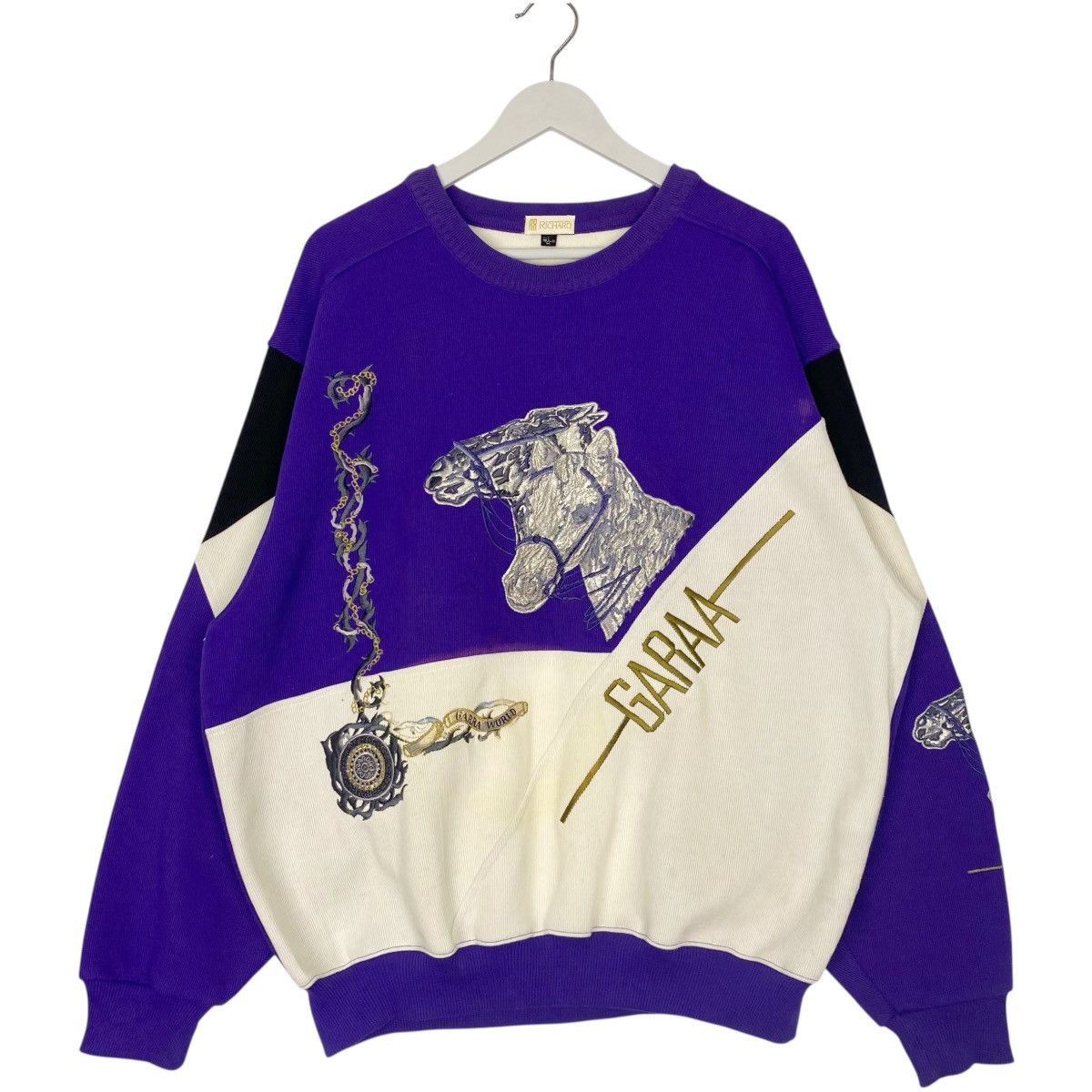Other Vintage Richard Sweatshirt Crewneck Over Print Purple Size L Size US L / EU 52-54 / 3 - 1 Thumbnail