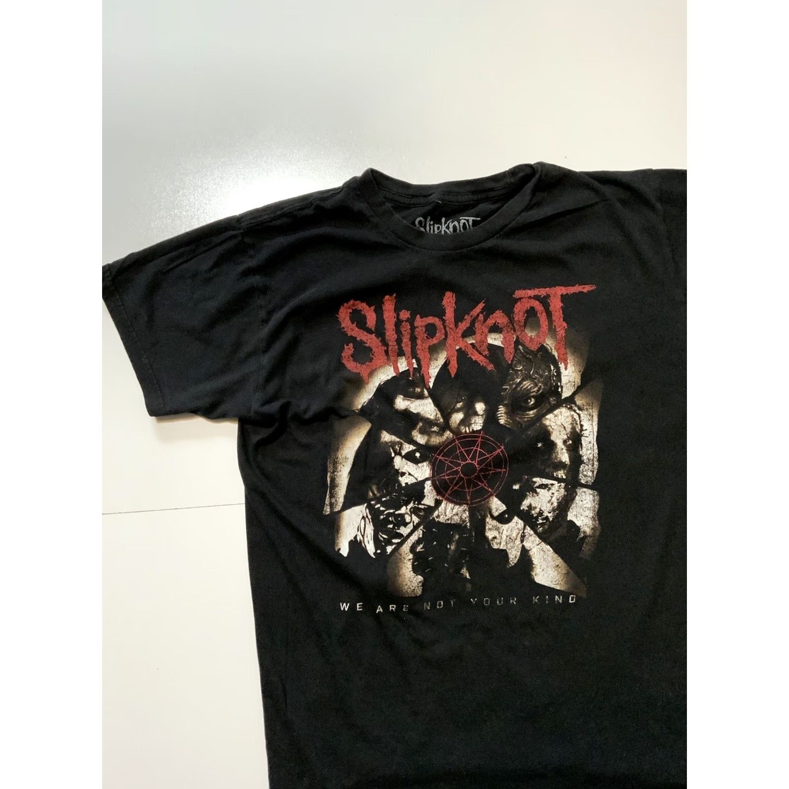 Vintage Slipknot We Are Not Your Kind Nu Alternative Heavy Metal Rock Band T-Shirt M Black Mens Twitter Size US M / EU 48-50 / 2 - 3 Thumbnail
