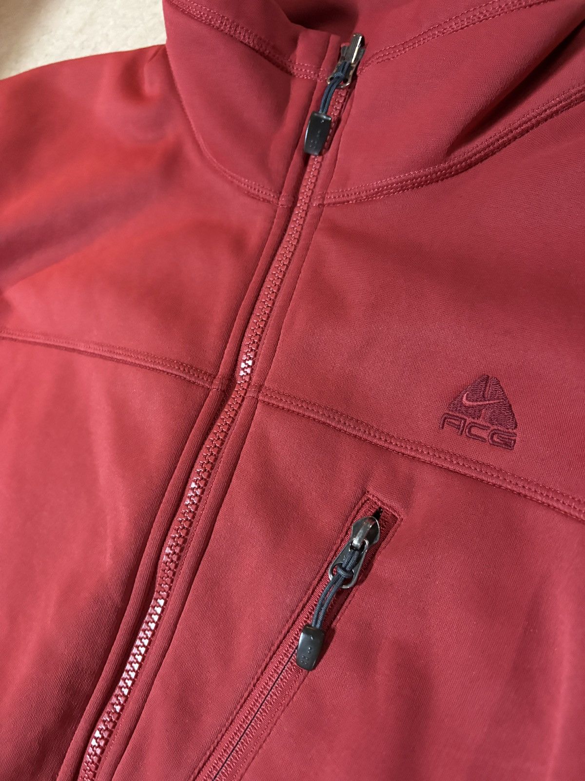 Nike ACG Vintage 00’s Nike Acg Fleece Jacket Red Size Medium Size US M / EU 48-50 / 2 - 2 Thumbnail