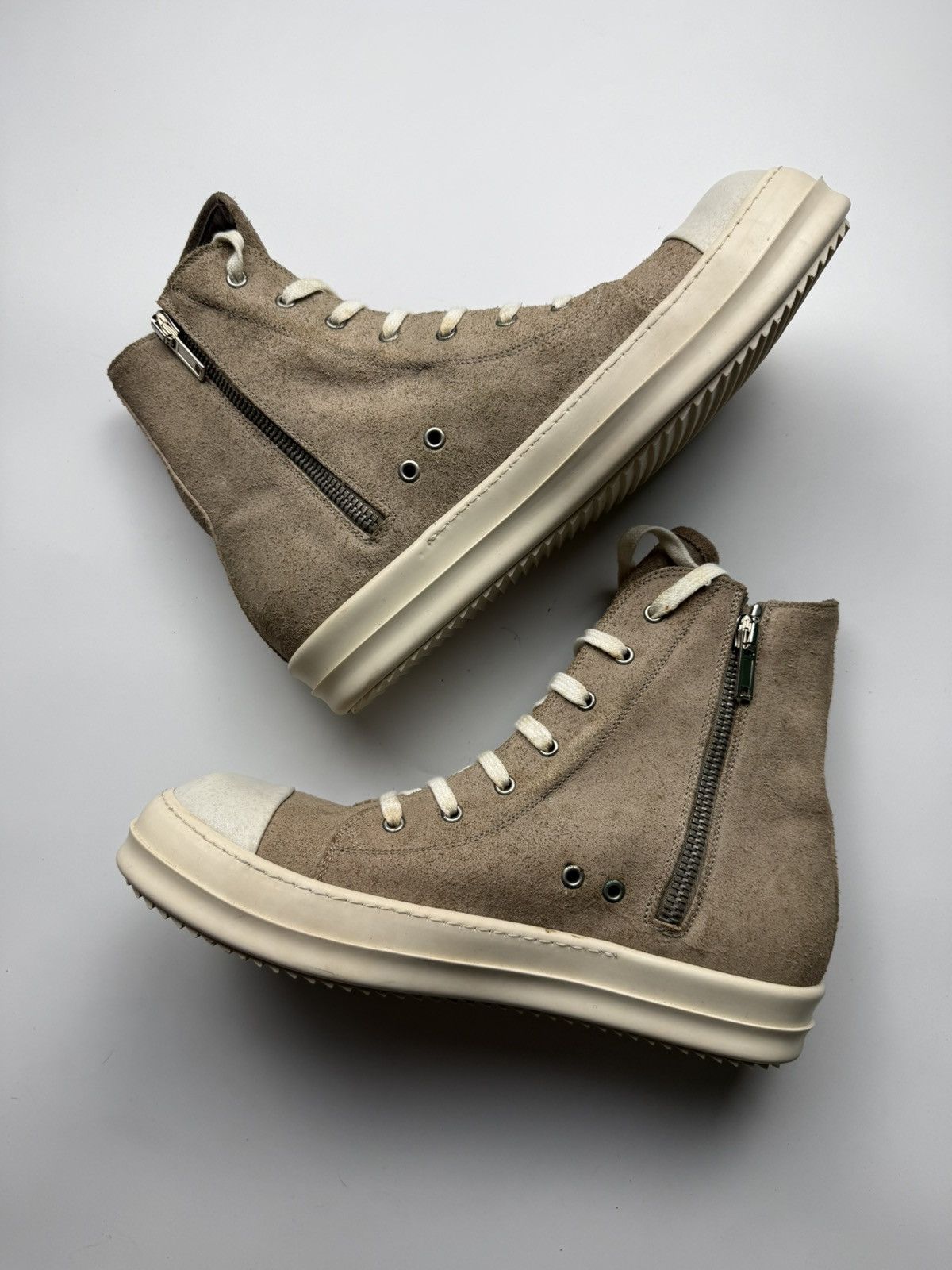 Rick Owens 2008 Rick Owens Dusty Suede Ramones Size US 12 / EU 45 - 3 Thumbnail