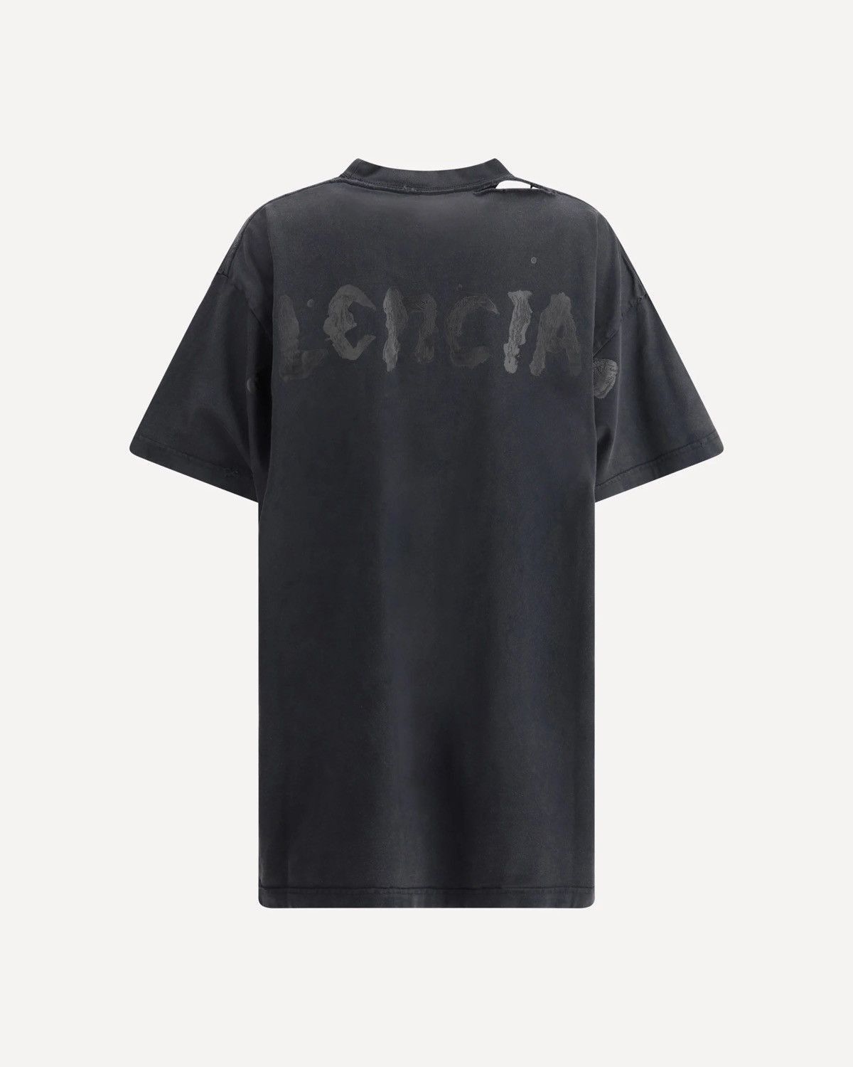 Balenciaga Oversized Distressed Paint Cotton-Jersey T-Shirt Size US S / EU 44-46 / 1 - 1 Thumbnail
