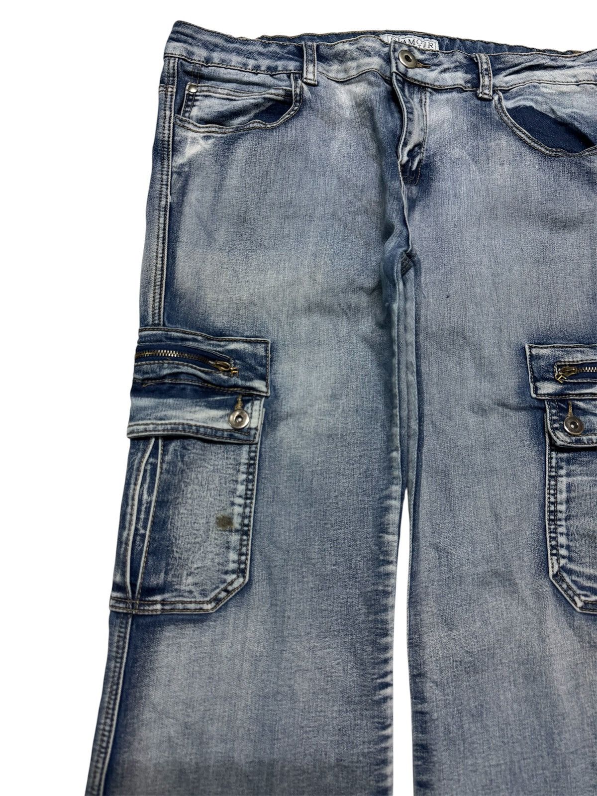 20471120 VINTAGE FLARED GLAMOUR OUTFITTERS SICK WASHED CARGO PUNK Size US 33 - 4 Thumbnail