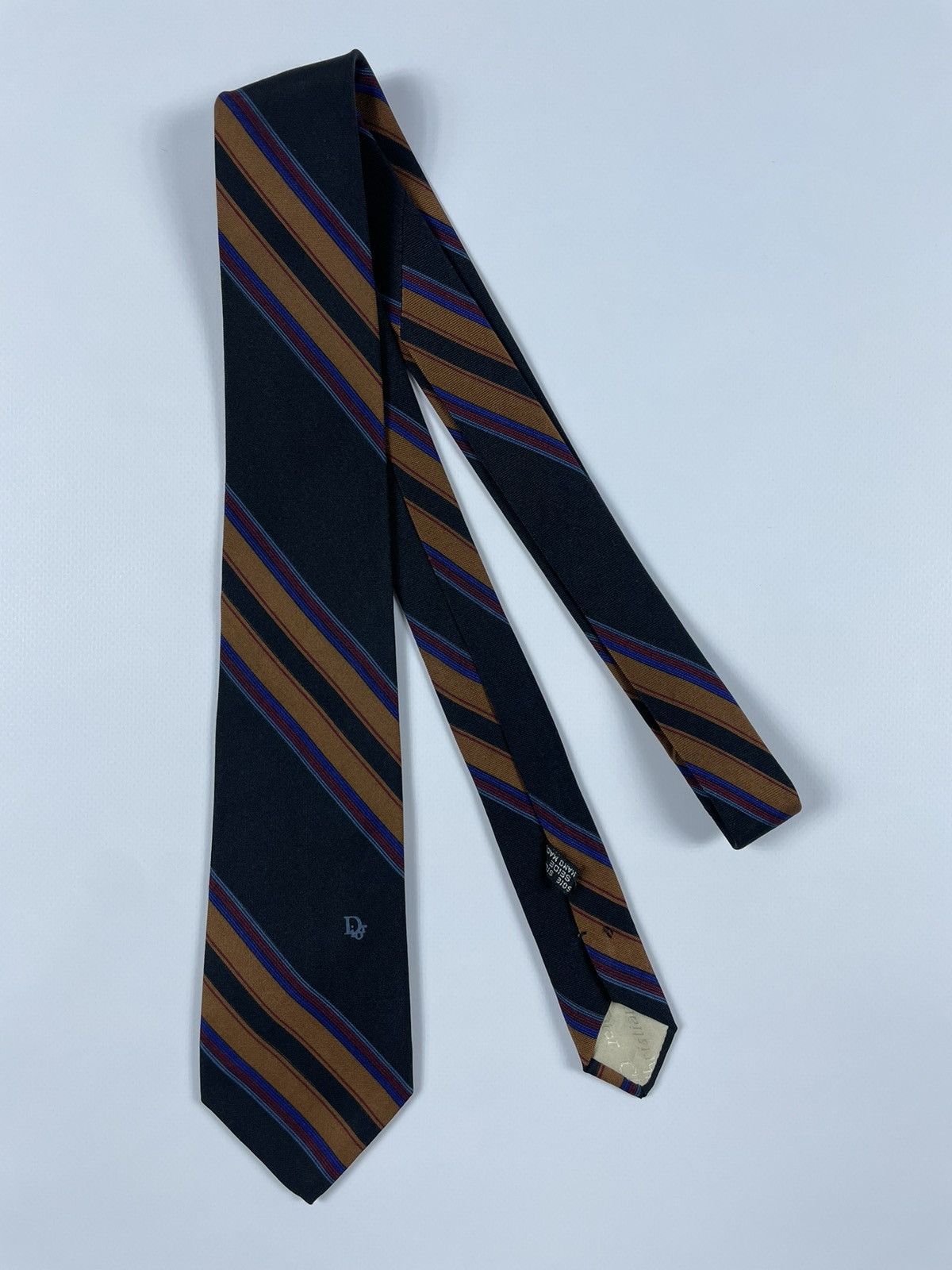 Christian Dior Monsieur Vintage Christian Dior Monsieur Silk striped Tie Size ONE SIZE - 1 Thumbnail