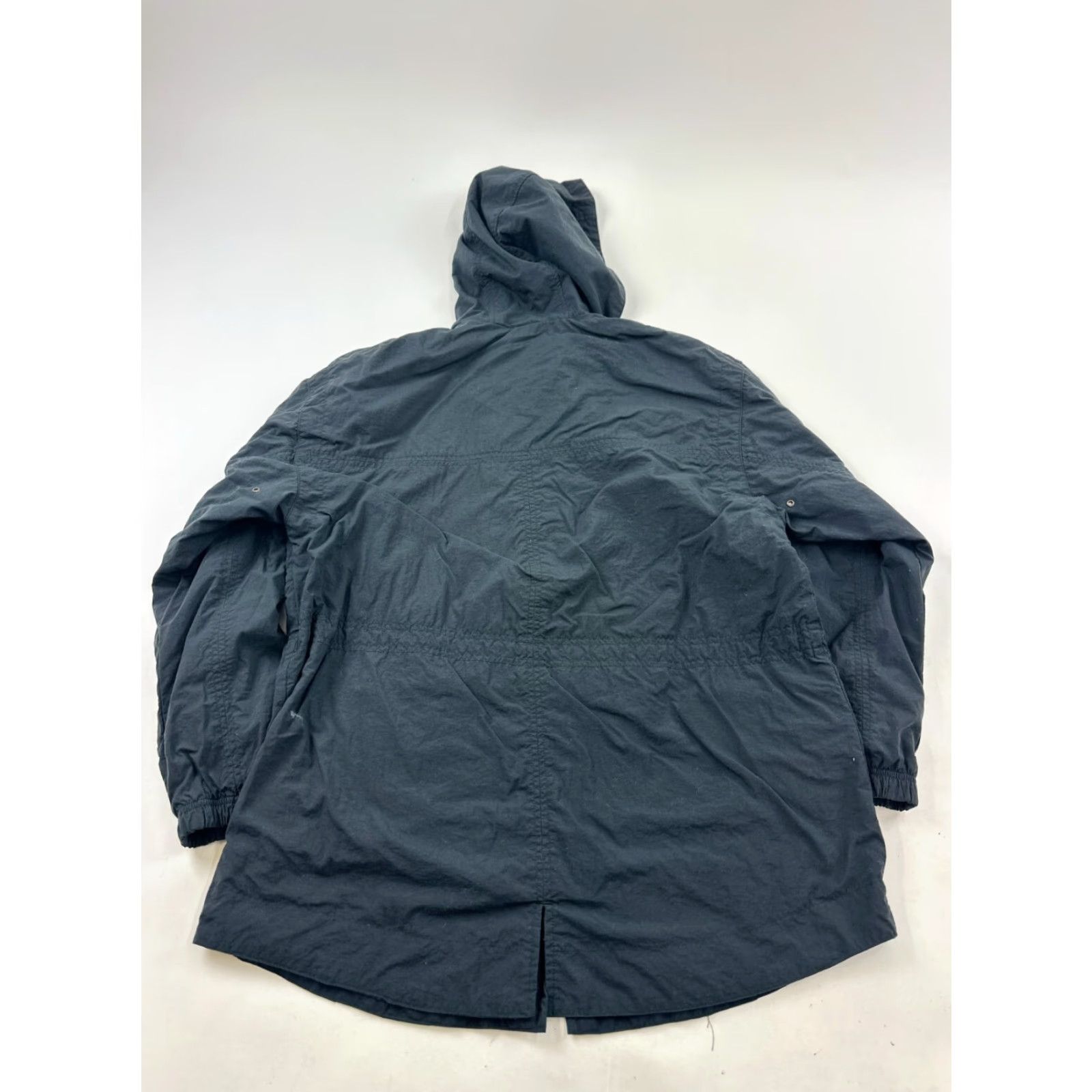 Nike VINTAGE Nike Jacket Womens Medium Black Nylon Hooded Full Zip 90s Modern Activewear Womens Size M / US 6-8 / IT 42-44 - 2 Thumbnail