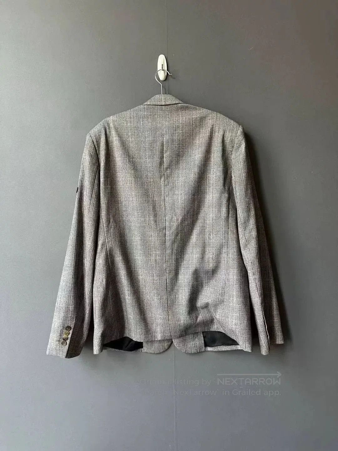 Balenciaga gray plaid suit jacket with sleeve tags. Size US M / EU 48-50 / 2 - 2 Thumbnail