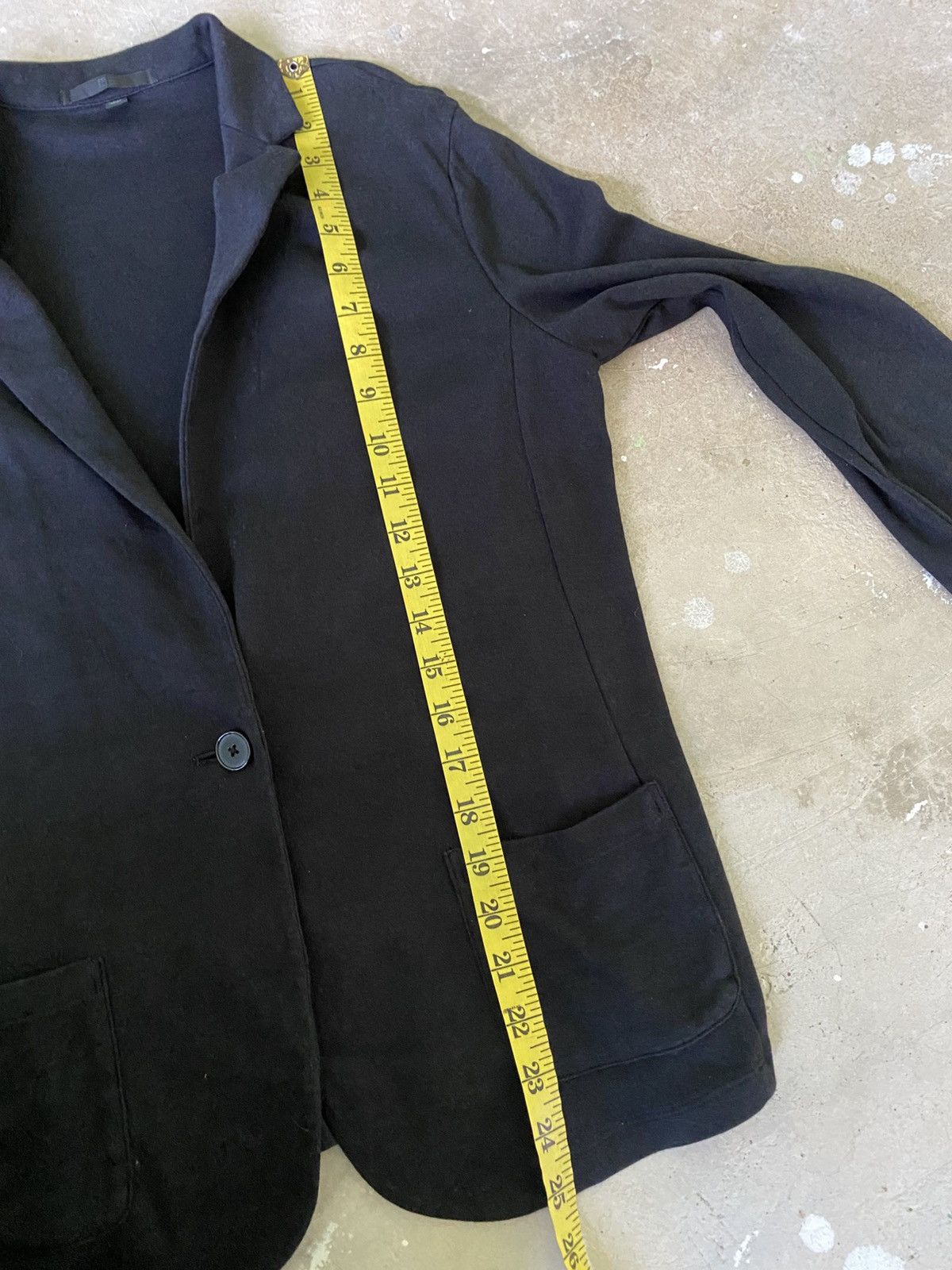 Uniqlo UNIQLO Minimal Knit Blazer Soft Tailored Black Jacket Size S / US 4 / IT 40 - 11 Thumbnail