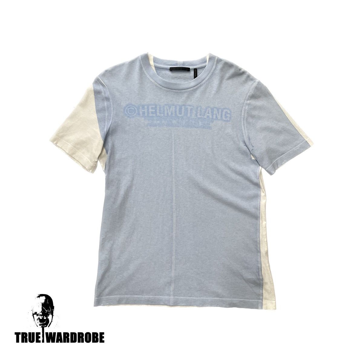 Helmut Lang Helmut lang Square Blue & White T shirt Size US S / EU 44-46 / 1 - 1 Thumbnail