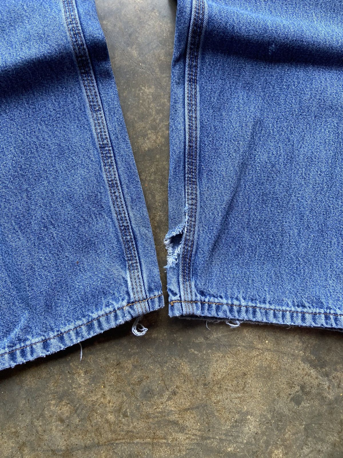Carhartt × Vintage Crazy Vintage Y2K Baggy Carhartt Carpenters Blue Jeans 34x30 Size US 34 / EU 50 - 5 Thumbnail