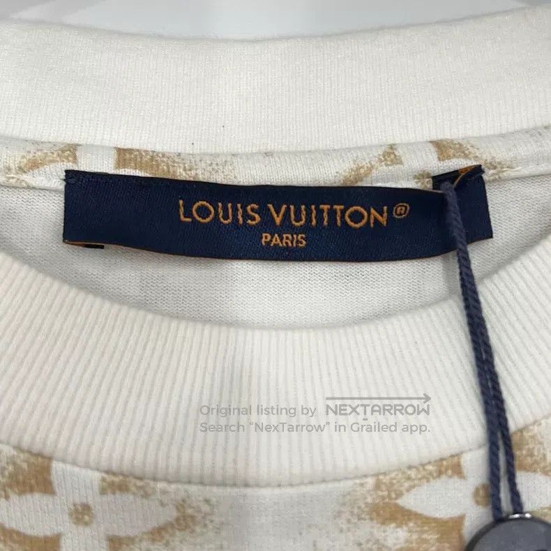 Louis Vuitton Louis Vuitton Beige full logo short sleeve Size US S / EU 44-46 / 1 - 5 Thumbnail