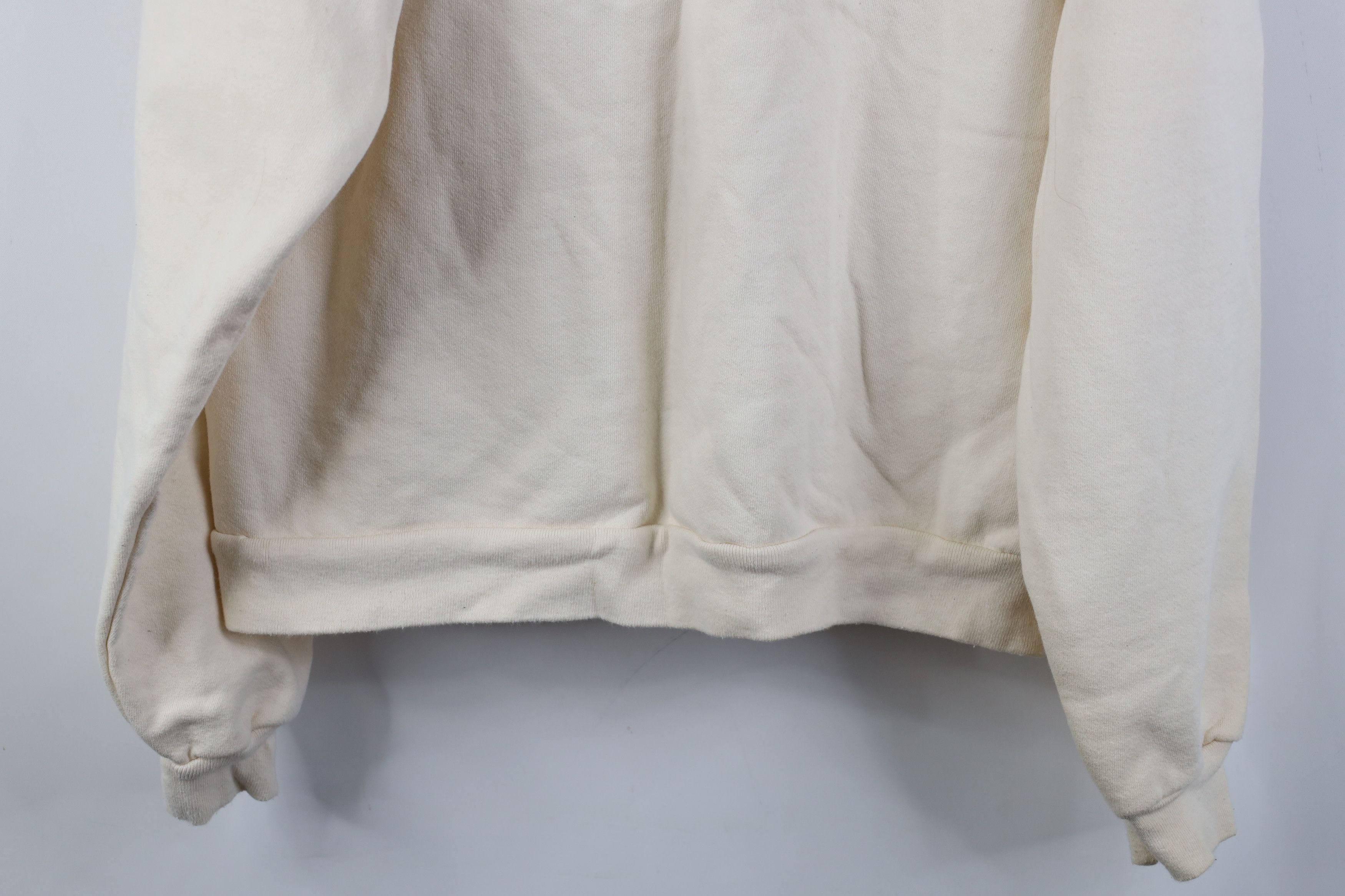 Vintage 90s Streetwear Alaska Half Zip Sweatshirt Cream USA