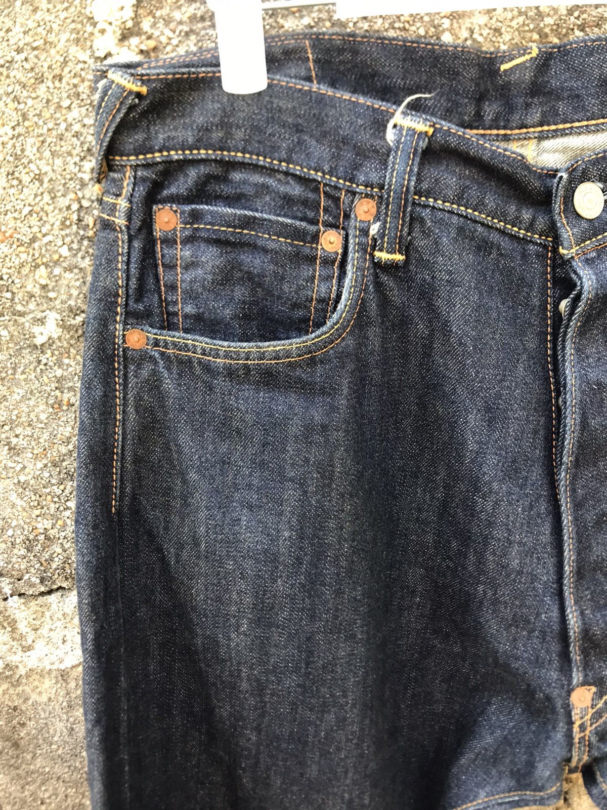 Evisu 🔥Rare Vintage Evisu Red Daicock Selvedge loose Denim-W 33 Size US 33 - 4 Thumbnail