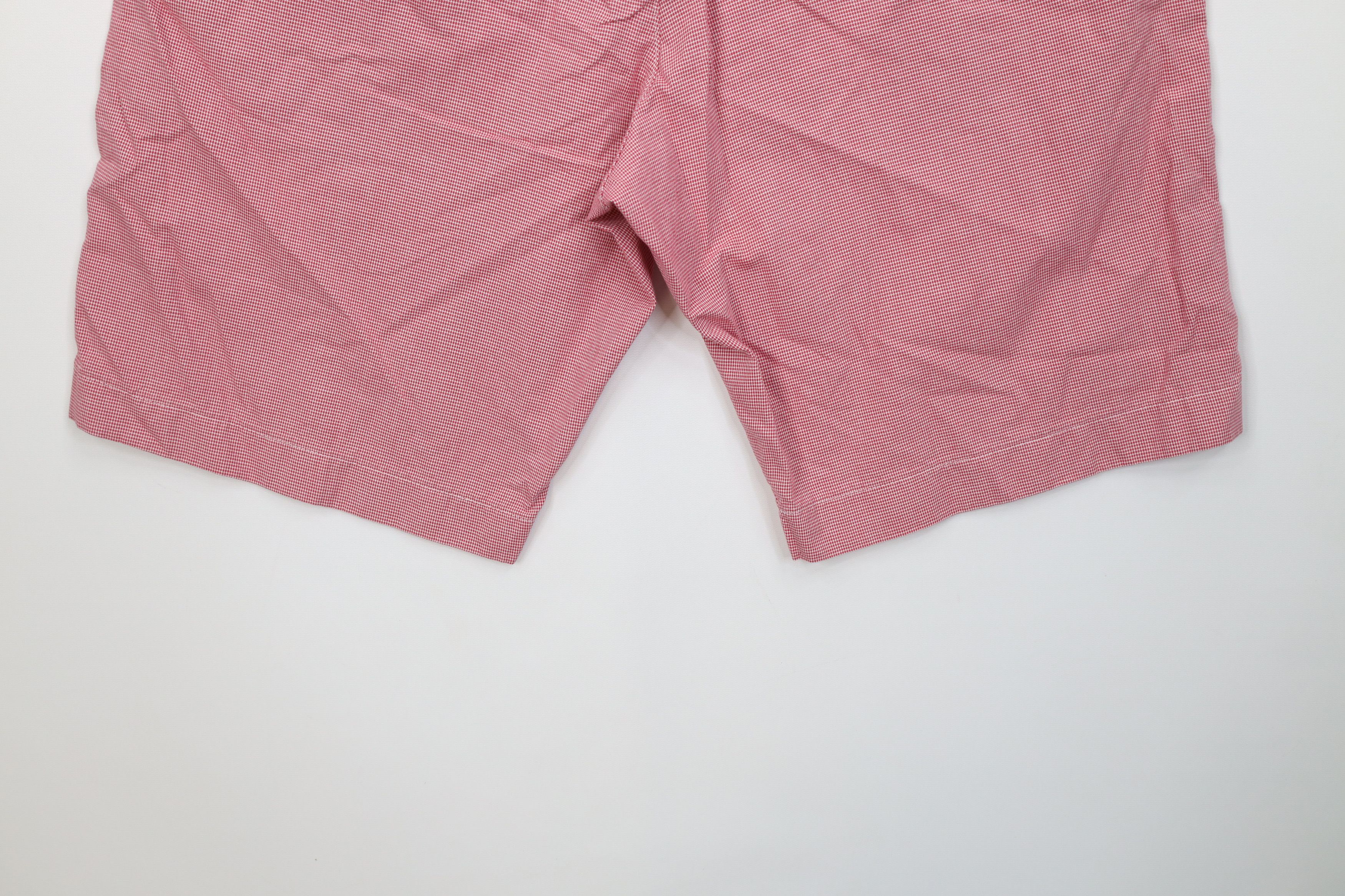 J.Crew J Crew Club Houndstooth Golf Golfing Chino Shorts Red Cotton Size US 34 / EU 50 - 11 Thumbnail