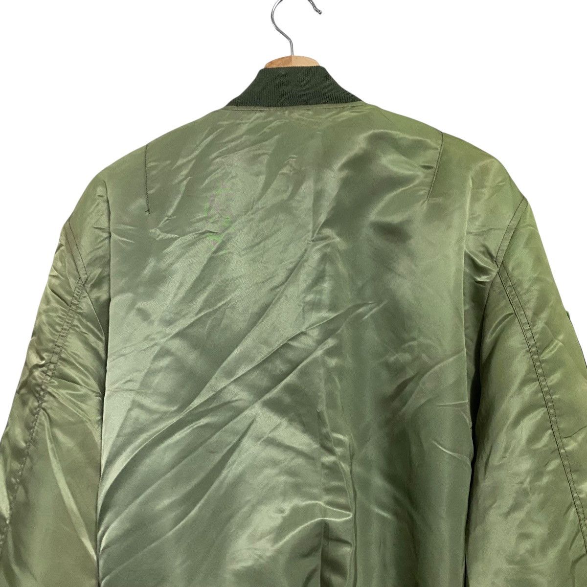 Japanese Brand Kawasaki MA-1 Bomber Jacket Reversible Sunfaded Size US XL / EU 56 / 4 - 12 Thumbnail