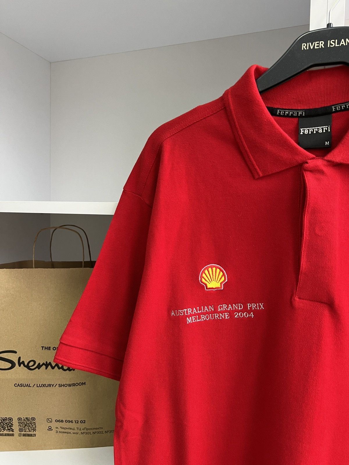 Ferrari × Vintage Vintage Ferrari 2004 Australian Grand Prix Melbourne polo Size US M / EU 48-50 / 2 - 6 Thumbnail