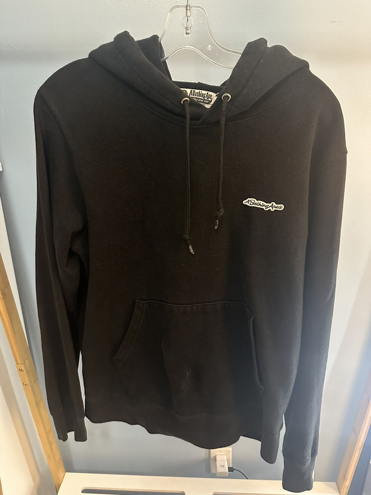 Bape Bape Back Logo Black Hoodie Size M Size US M / EU 48-50 / 2 - 1 Thumbnail