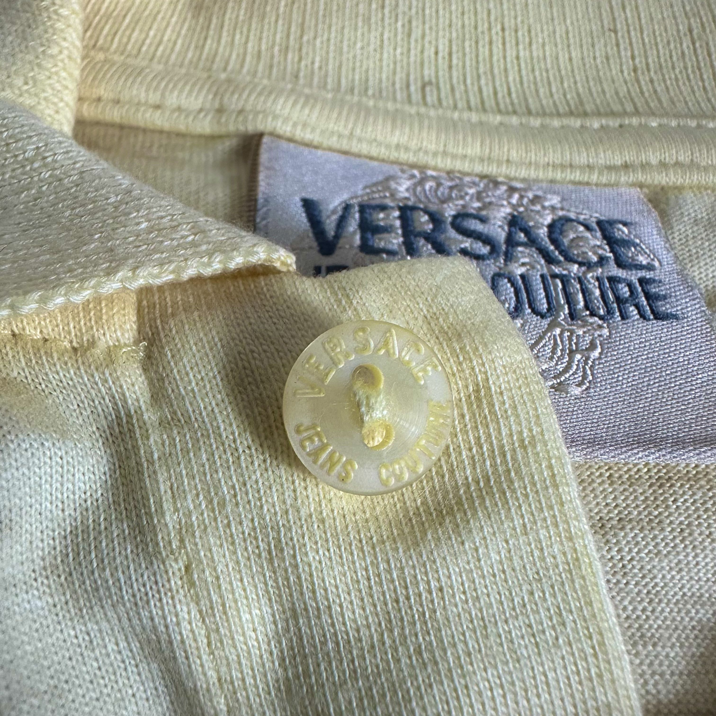 Versace Jeans Couture 🔥RARE🔥Vintage Versace Jeans Couture Polo Shirt Size US M / EU 48-50 / 2 - 5 Thumbnail