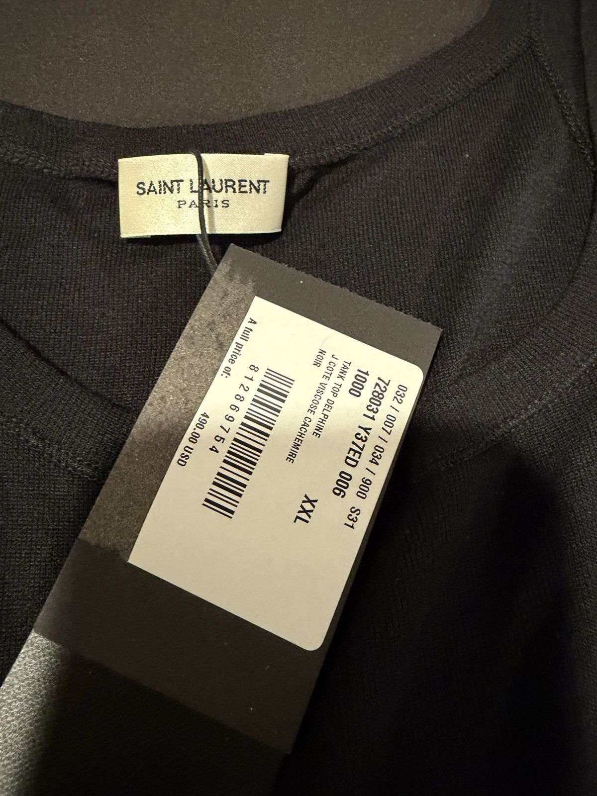 Saint Laurent Paris Saint Laurent men’s tank. XXL. $490 Size US XXL / EU 58 / 5 - 3 Thumbnail