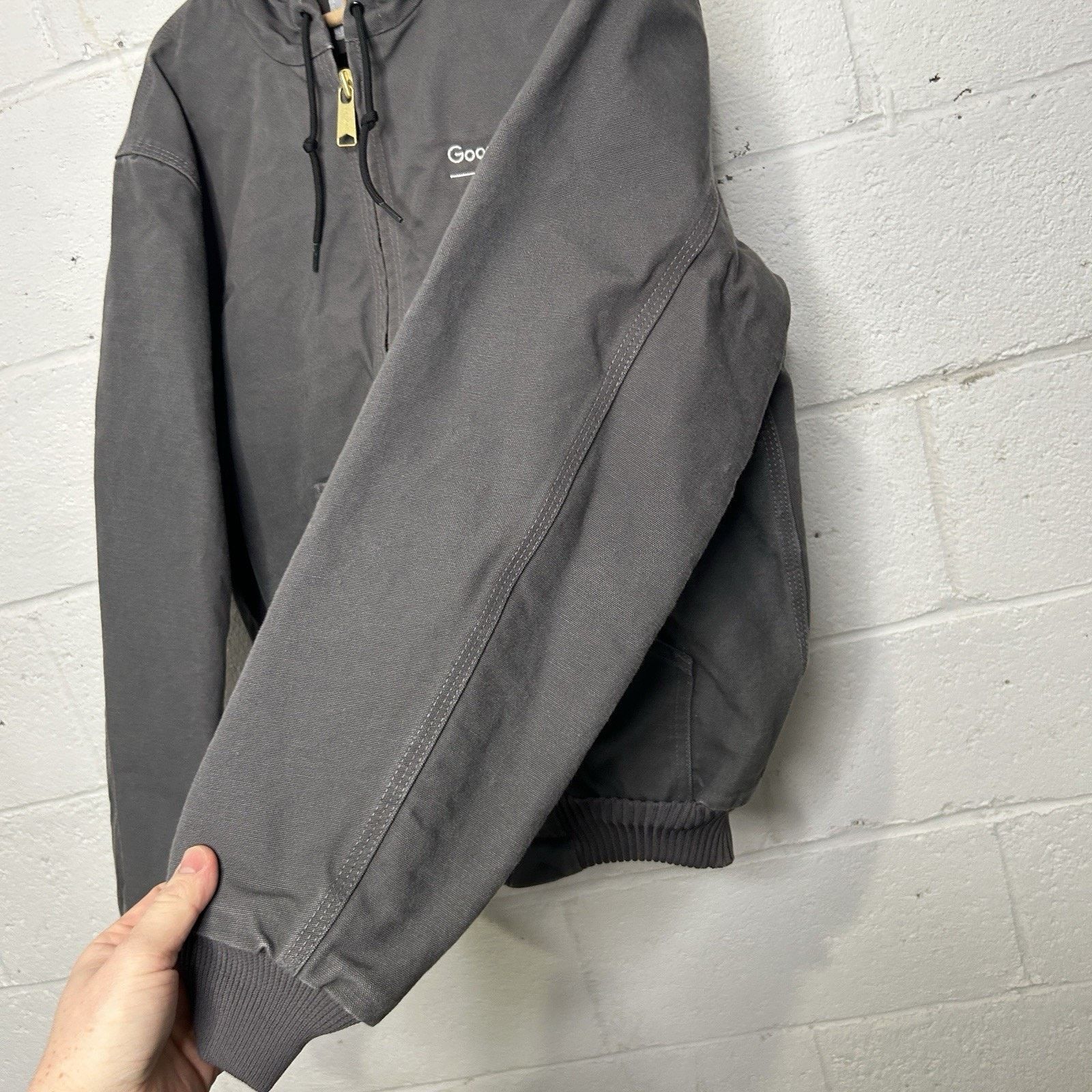Carhartt Carhartt Quilted Hooded Active Jacket “Gravel” 103940-GVL Size US S / EU 44-46 / 1 - 8 Thumbnail