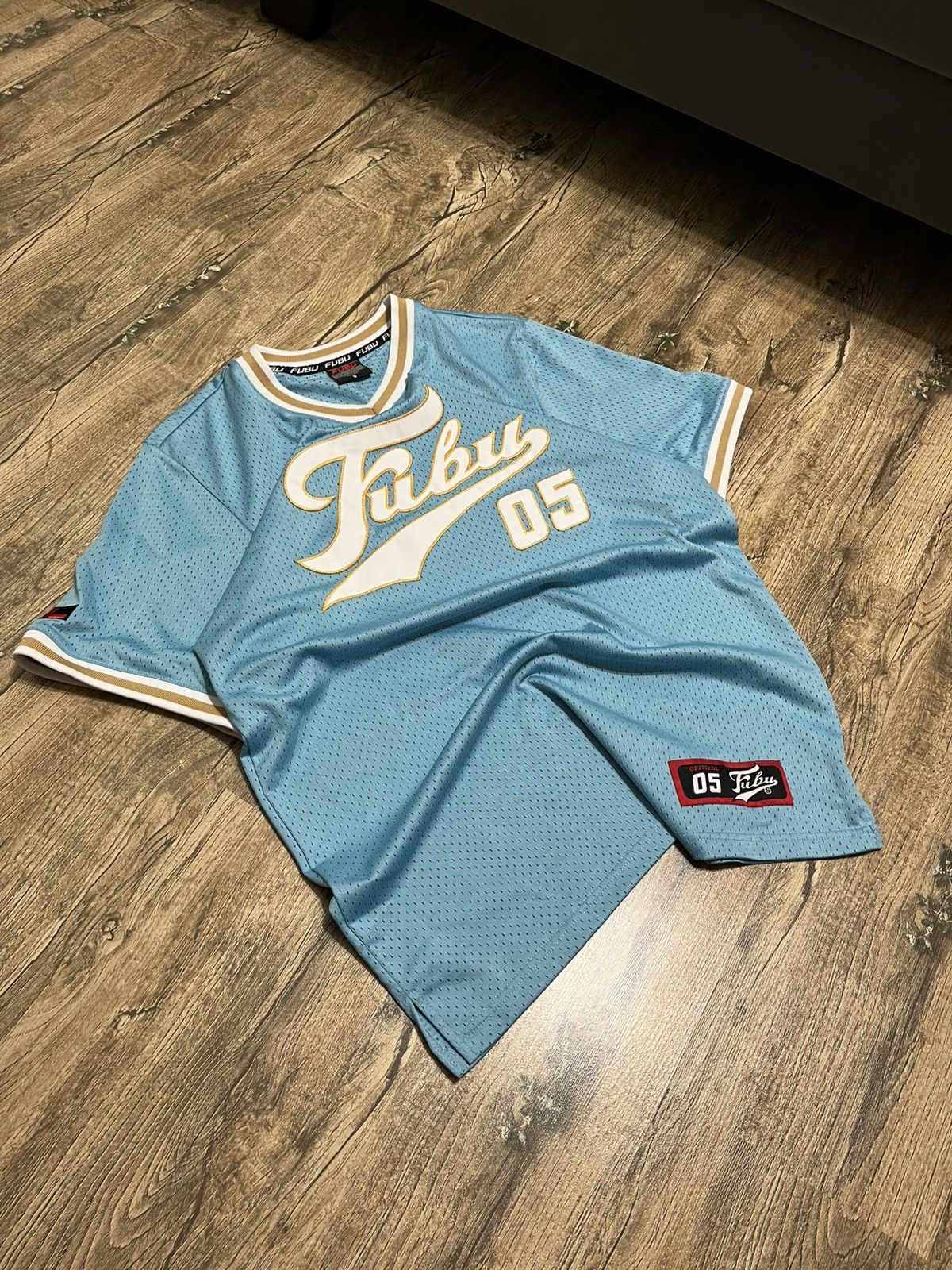 Fubu Vintage FUBU Sports Jersey Hip Hop Rap Sewn Swag Patch