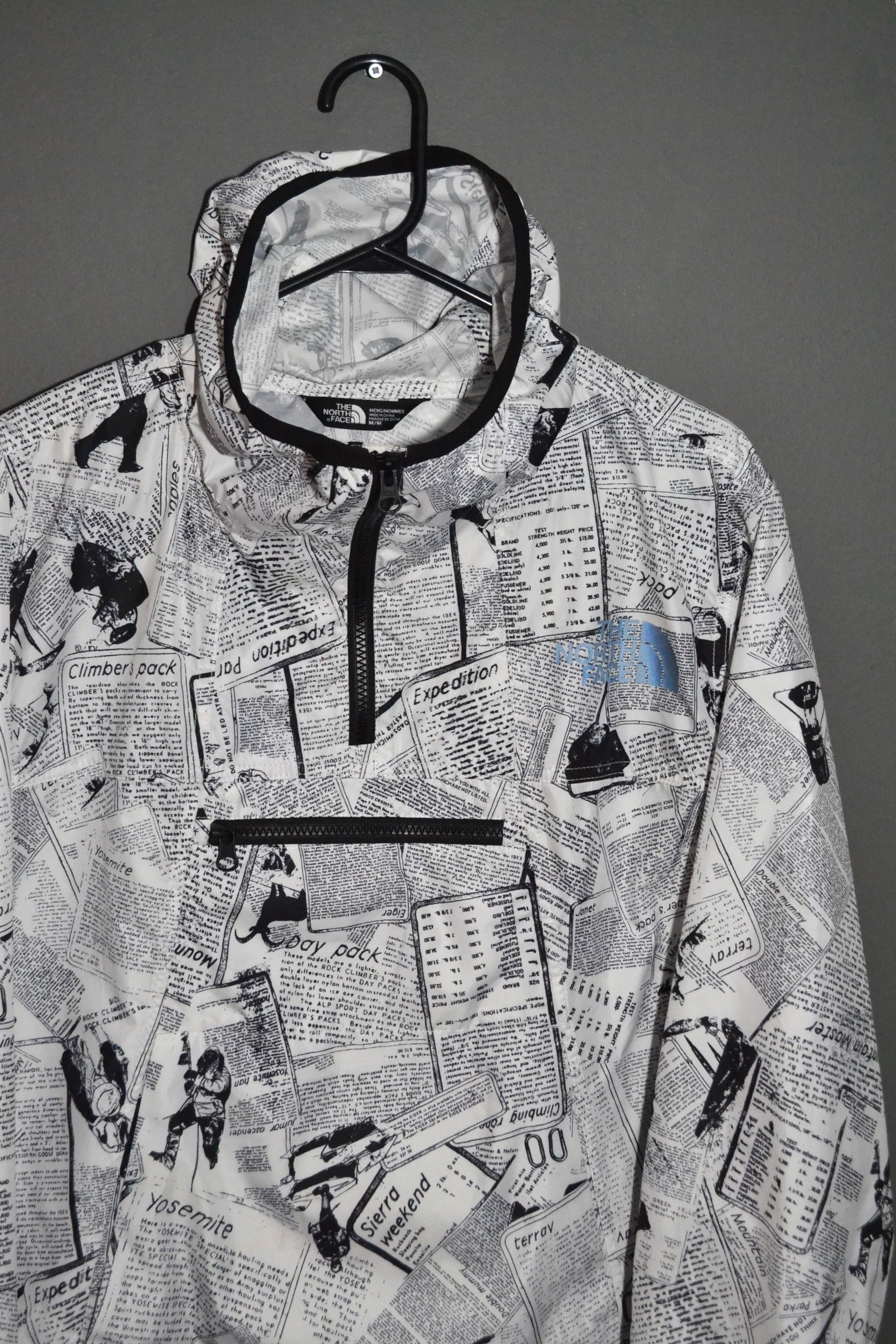 The North Face The North Face Newspaper Print Rain Jacket Anorak M Size US M / EU 48-50 / 2 - 1 Thumbnail