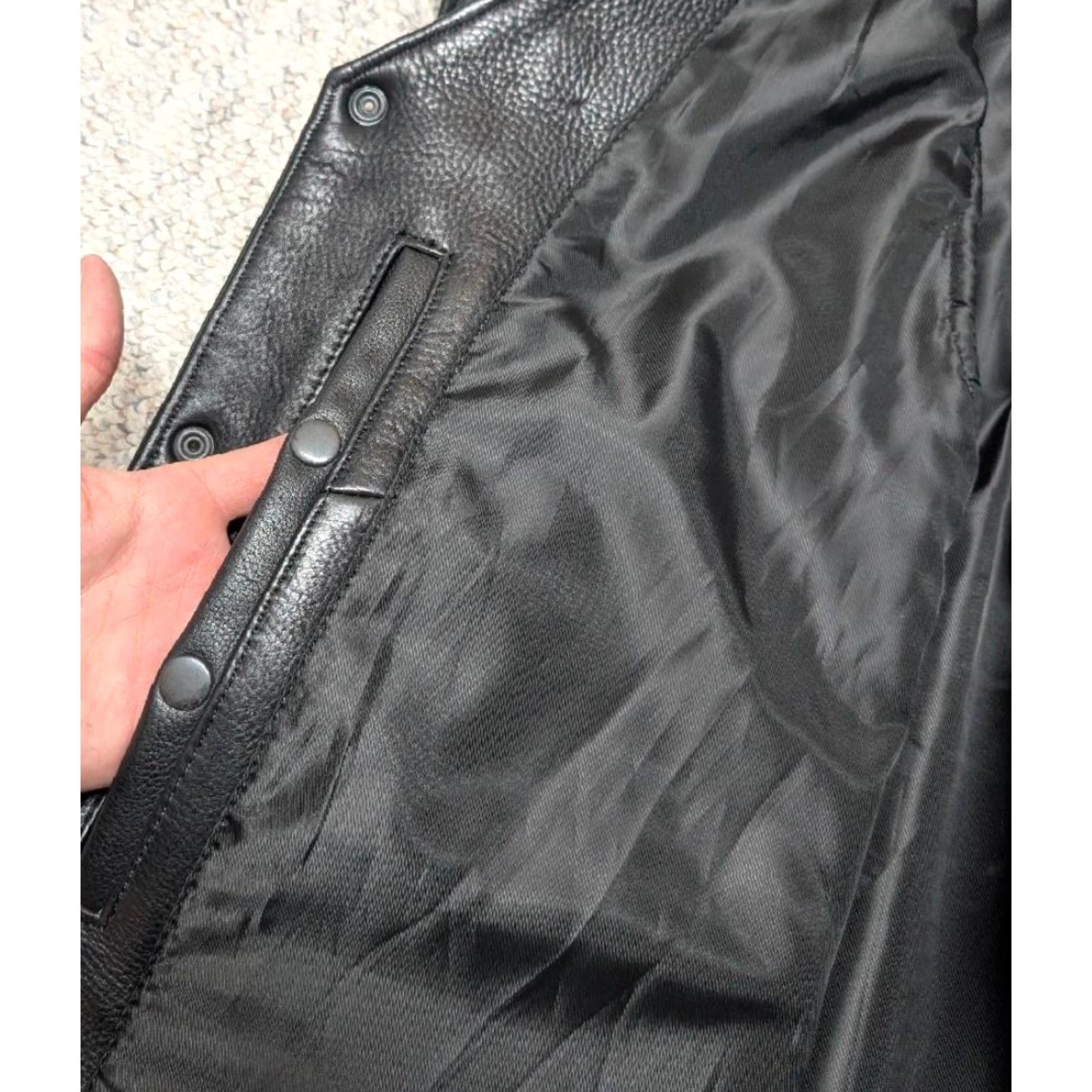 Vintage VINTAGE Bucati MOTORCYCLE vest shirt Mens 3XL Black gun conceal carry 50-52 Western snap Leather USA made Conceal Carry Vest Size US XXL / EU 58 / 5 - 6 Thumbnail