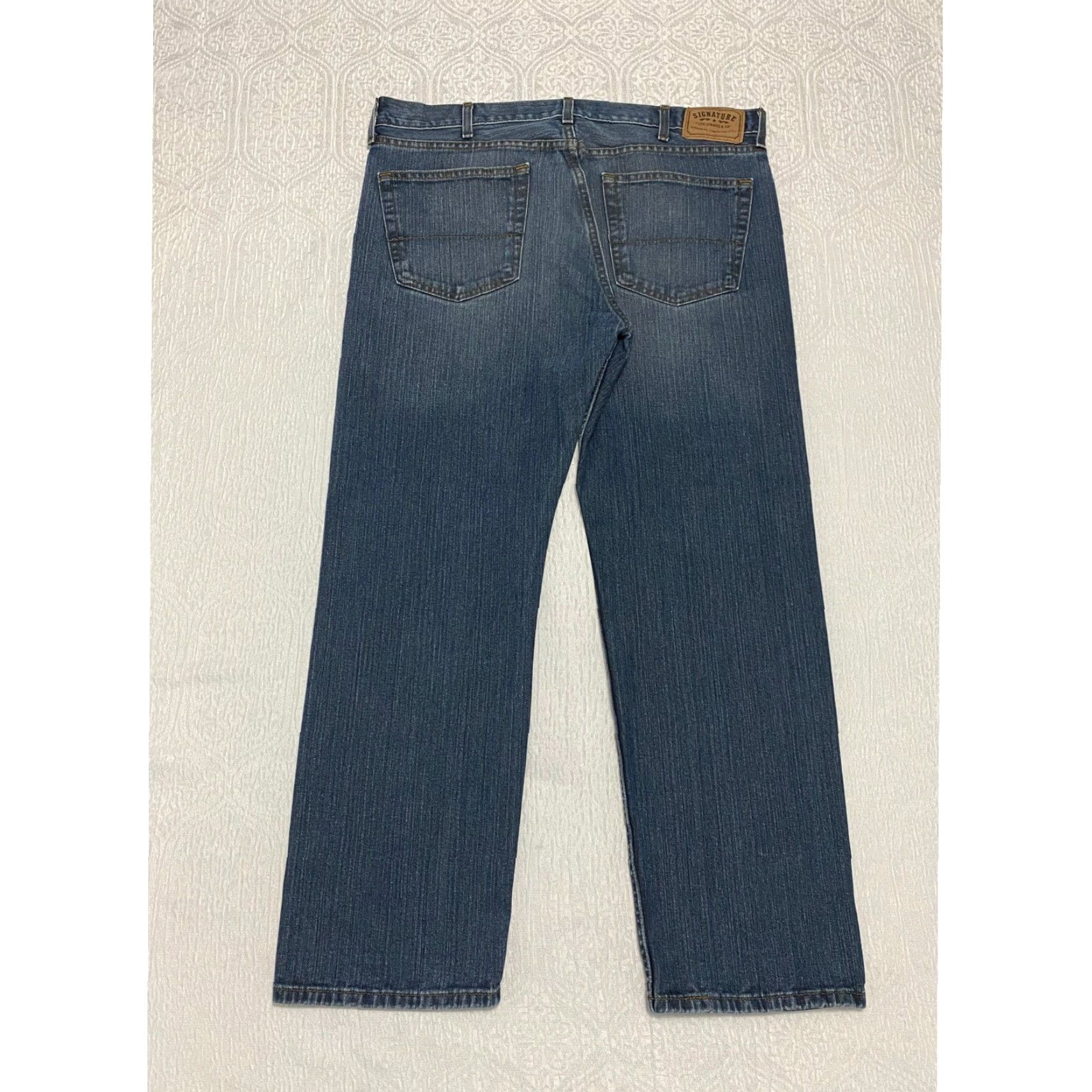 CO Signature Levi Strauss & Co Mens Jeans Regular Fit Blue Size 36x30 Size US 36 / EU 52 - 2 Thumbnail
