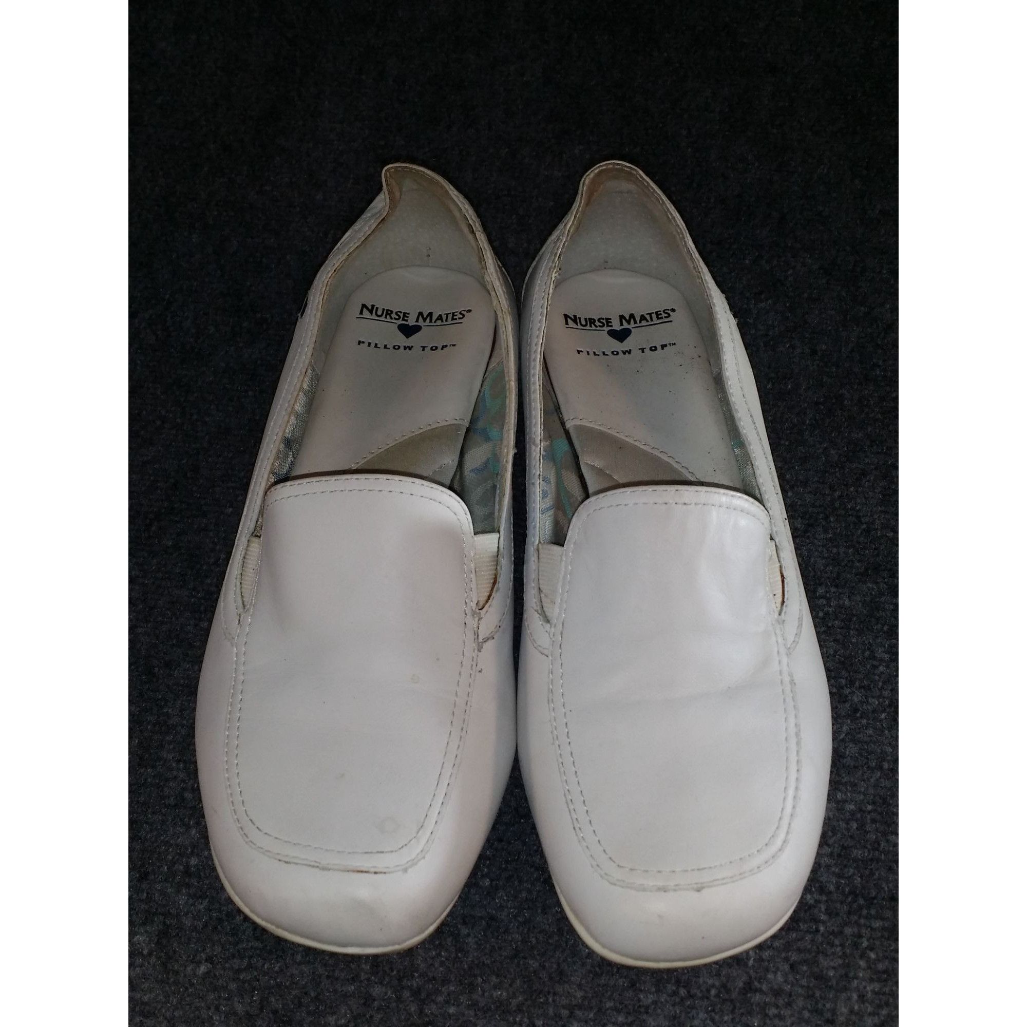 Other Nurse Mates Frankie Pillow Top Shoes Women Sz 10W Leather Wh Size US 10 / IT 40 - 3 Thumbnail