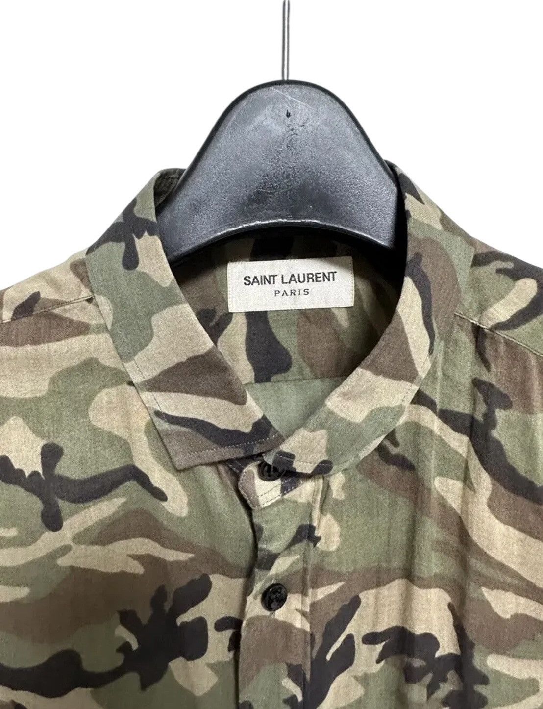Saint Laurent Paris Saint Laurent Camouflage Shirt Size US M / EU 48-50 / 2 - 3 Thumbnail